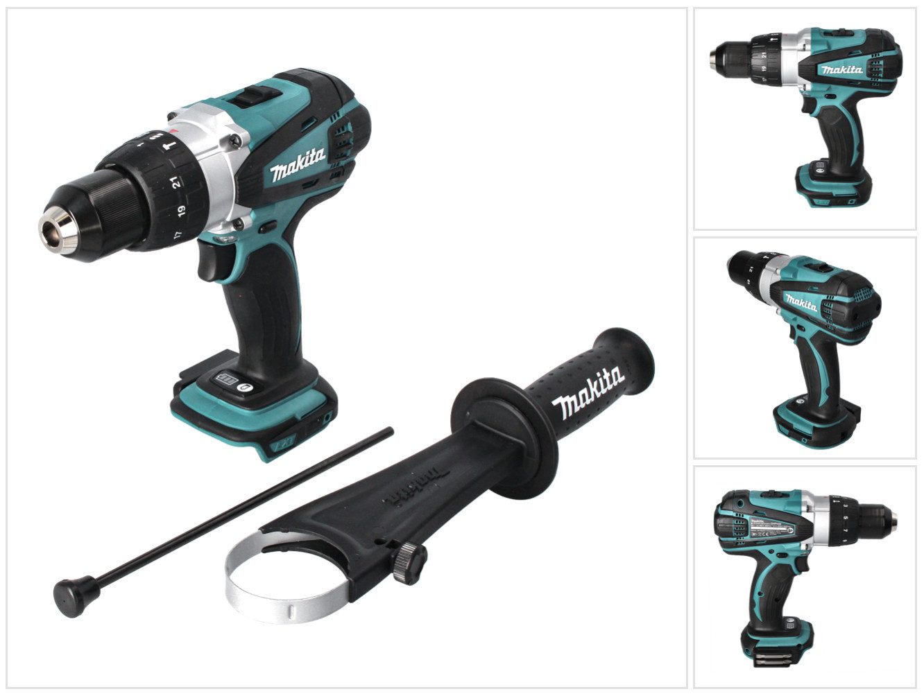 Makita Akku-Schlagbohrschrauber DHP 458 Z Akku Schlagbohrschrauber 18 V 91 Nm Solo