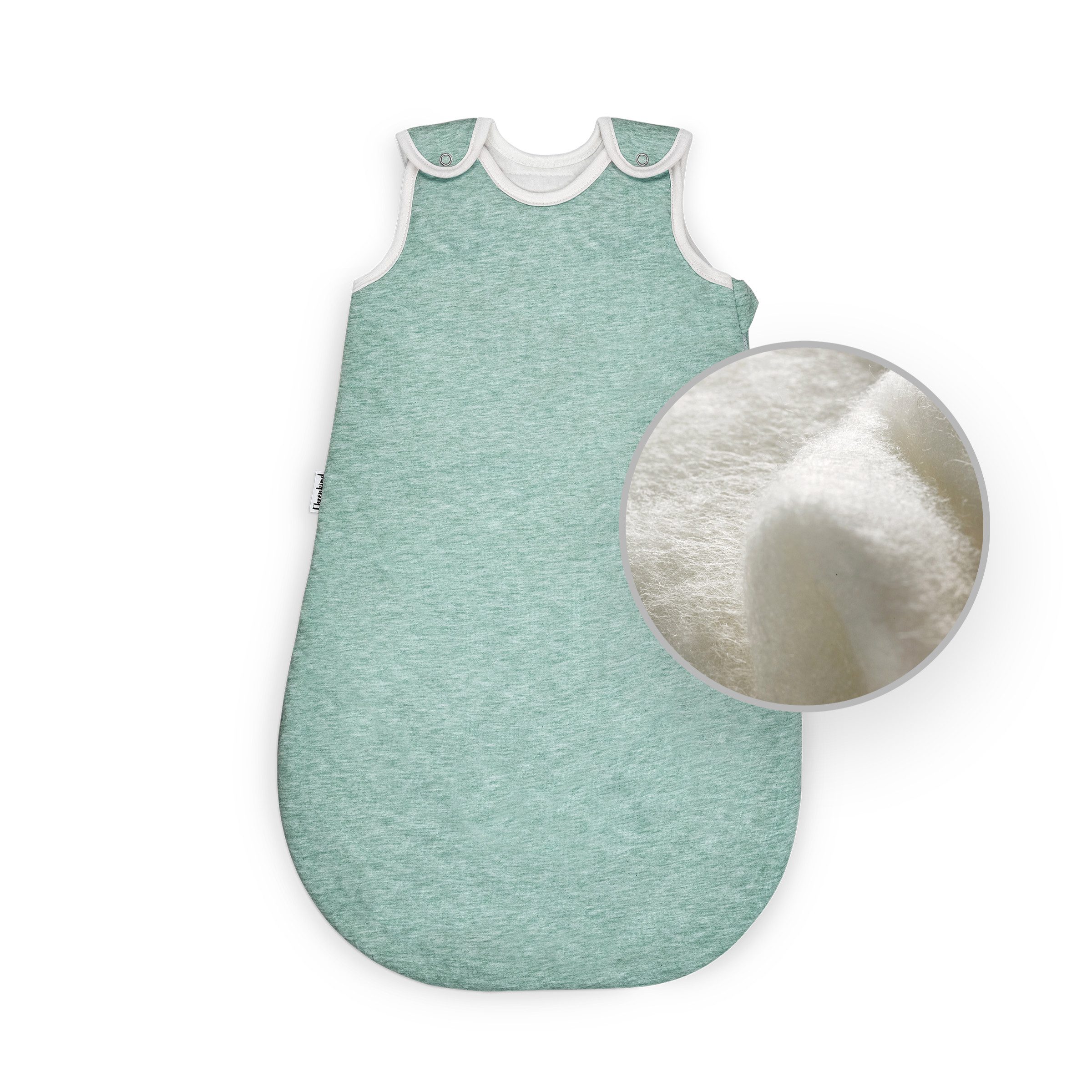 Ehrenkind Babyschlafsack Rund mit Wollfüllung 2.0 TOG, Sorgt für wohlige Wärme ohne zu überhitzen