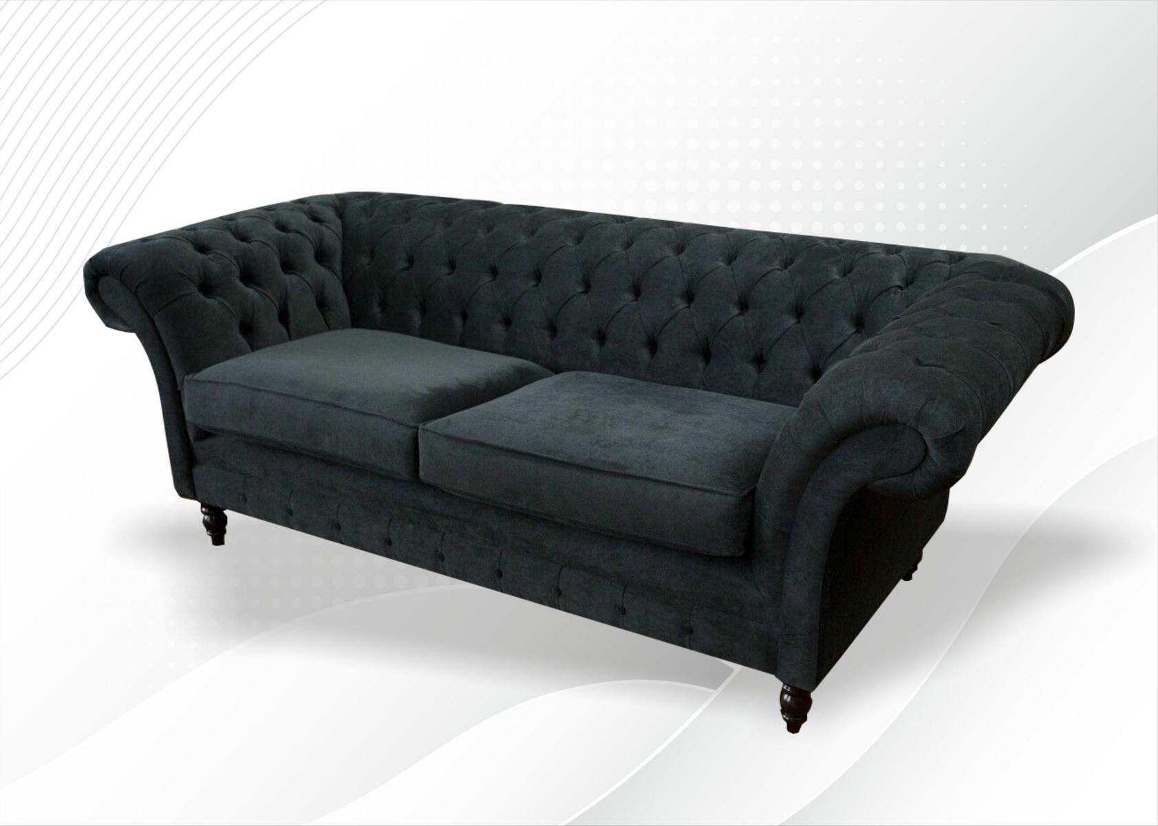 Design Sofa cm JVmoebel Couch 3-Sitzer, Sofa Sitzer 3 Chesterfield 225