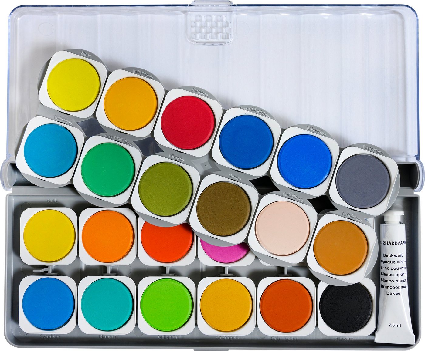 Thumbnail - Eberhard Faber Malpalette Winner Deckfarbkasten, 12 oder 24 Farben
