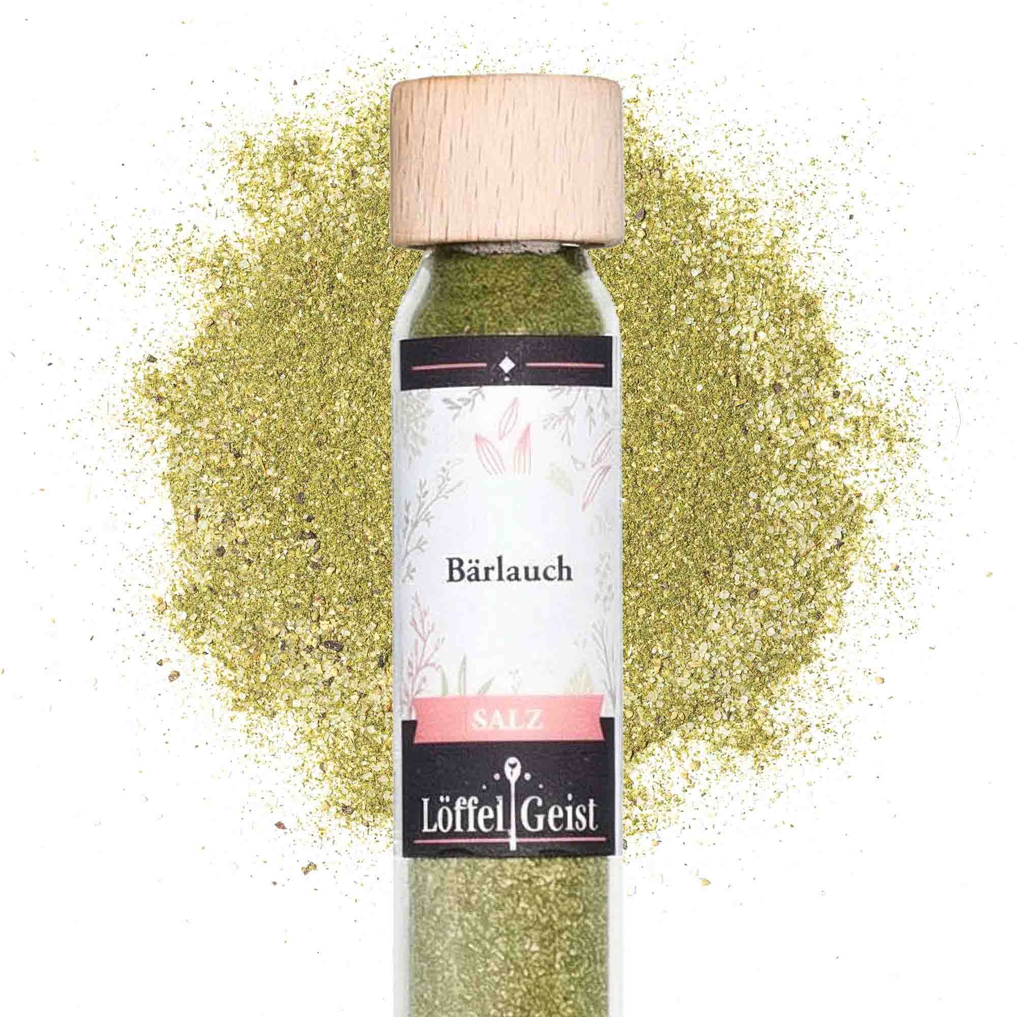 Löffelgeist Gewürz Bärlauch Salz(28g im praktischen Dosierglas)