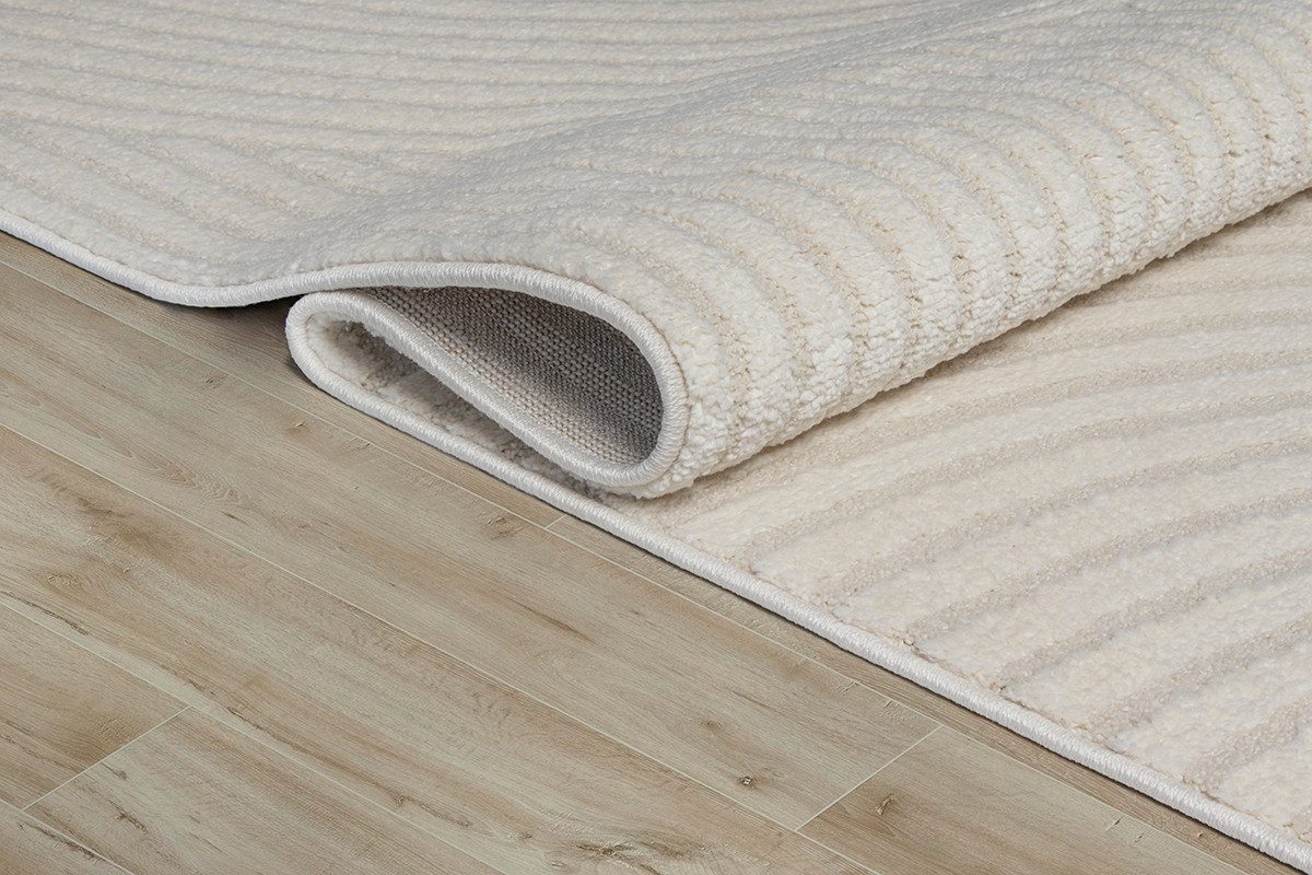 the carpet Teppich Everest Hoch-Tief-Struktur, rechteckig, Höhe: 14 mm, Wohnzimmer Teppich, hohe Flordichte, 3D-Effekt, weiche Oberfläche – Bild 4 von 5