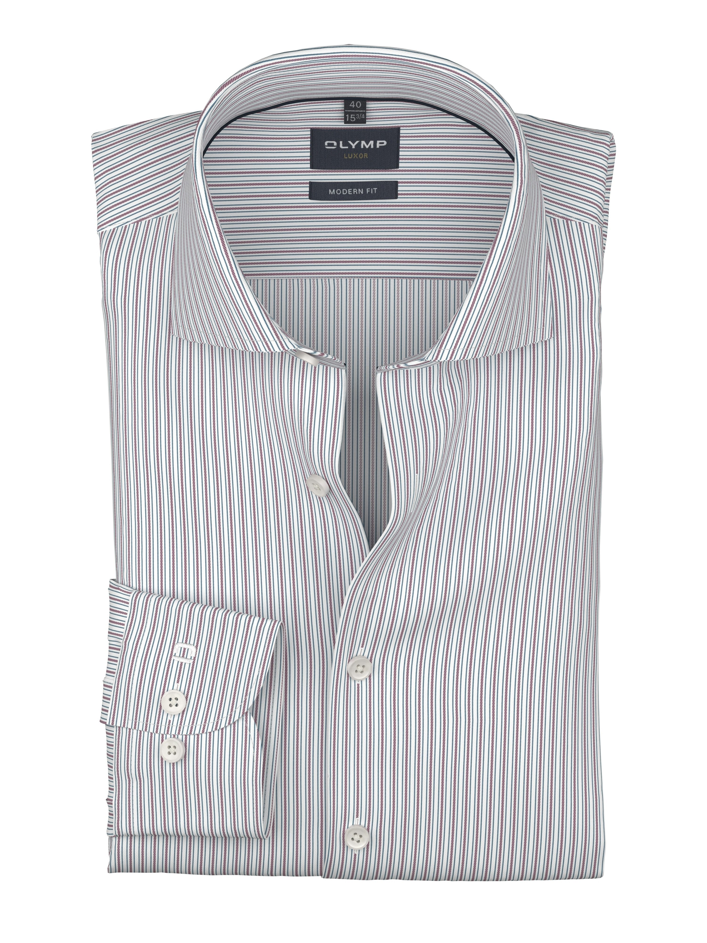 OLYMP Langarmhemd Luxor modern fit, Royal -Kentkragen, Businesshemd