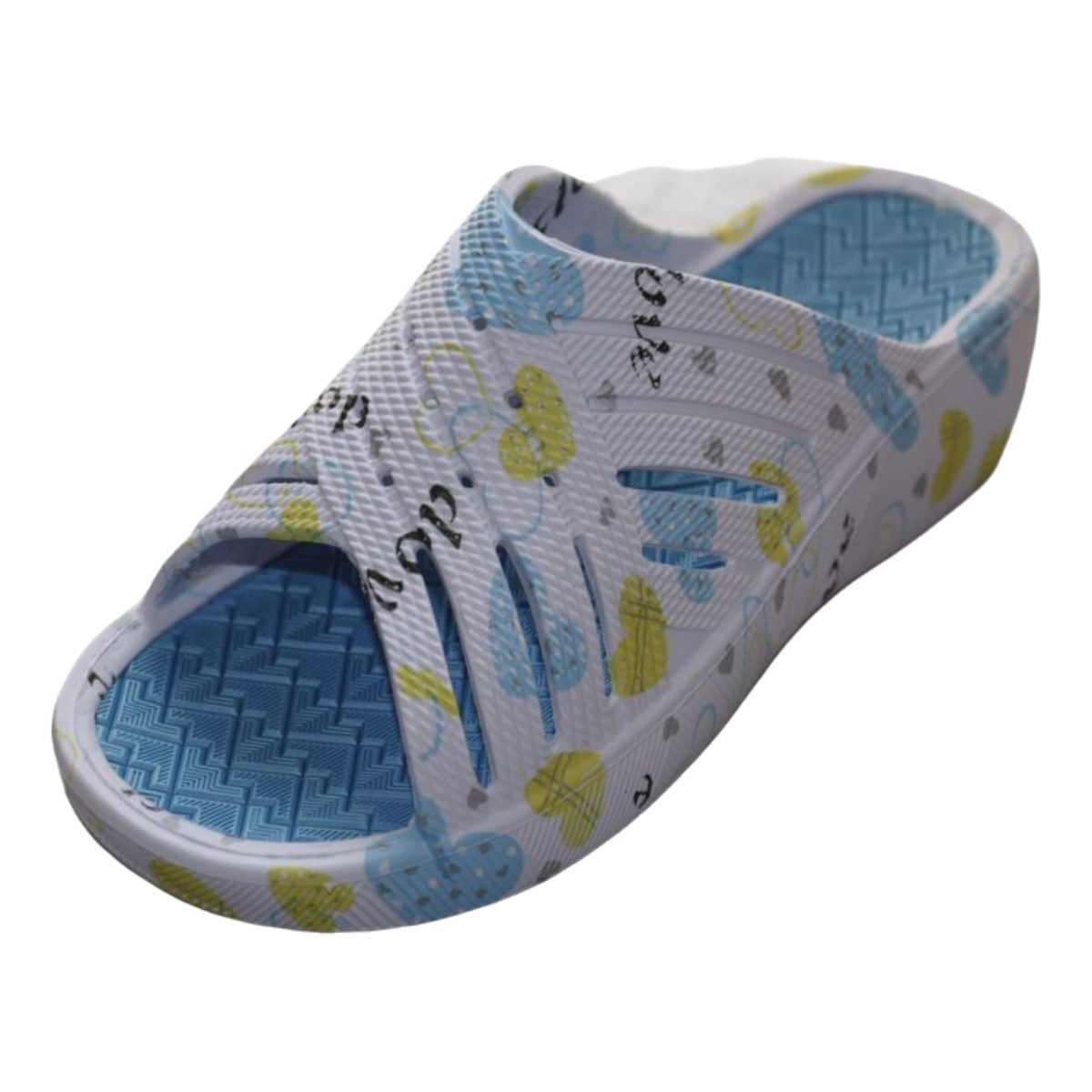 Damen Pantoletten Sandalen Clogs Badeschuhe Hausschuhe Badelatschen Ke Keilpantolette