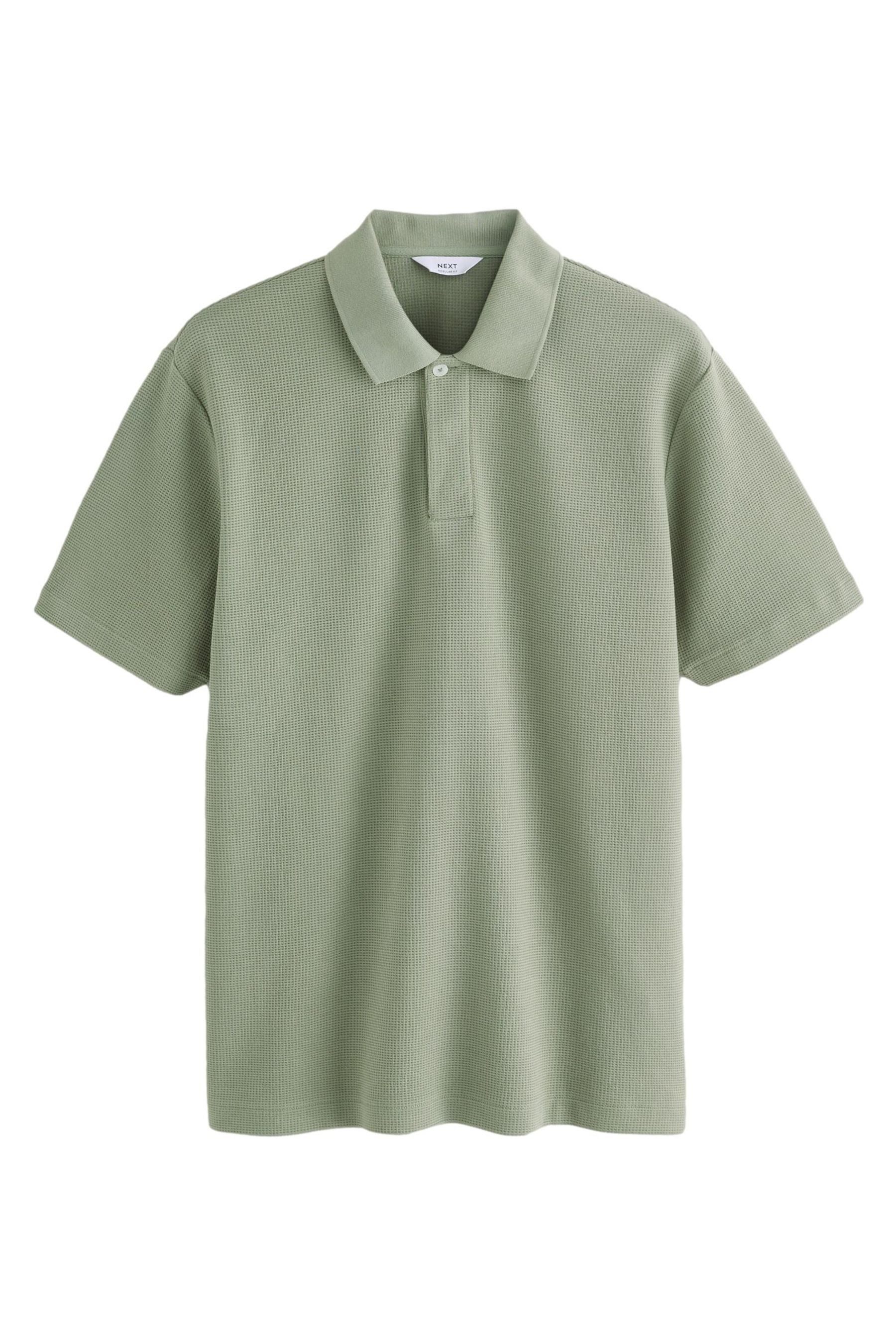 Next Poloshirt Poloshirt mit Waffelstruktur (1-tlg)