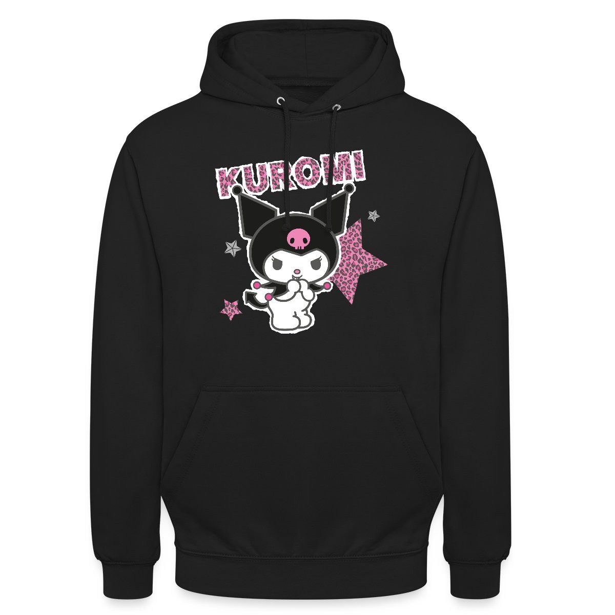 Spreadshirt Hoodie Kuromi Mit Schriftzug Leo Stil Unisex Hoodie (1-tlg)
