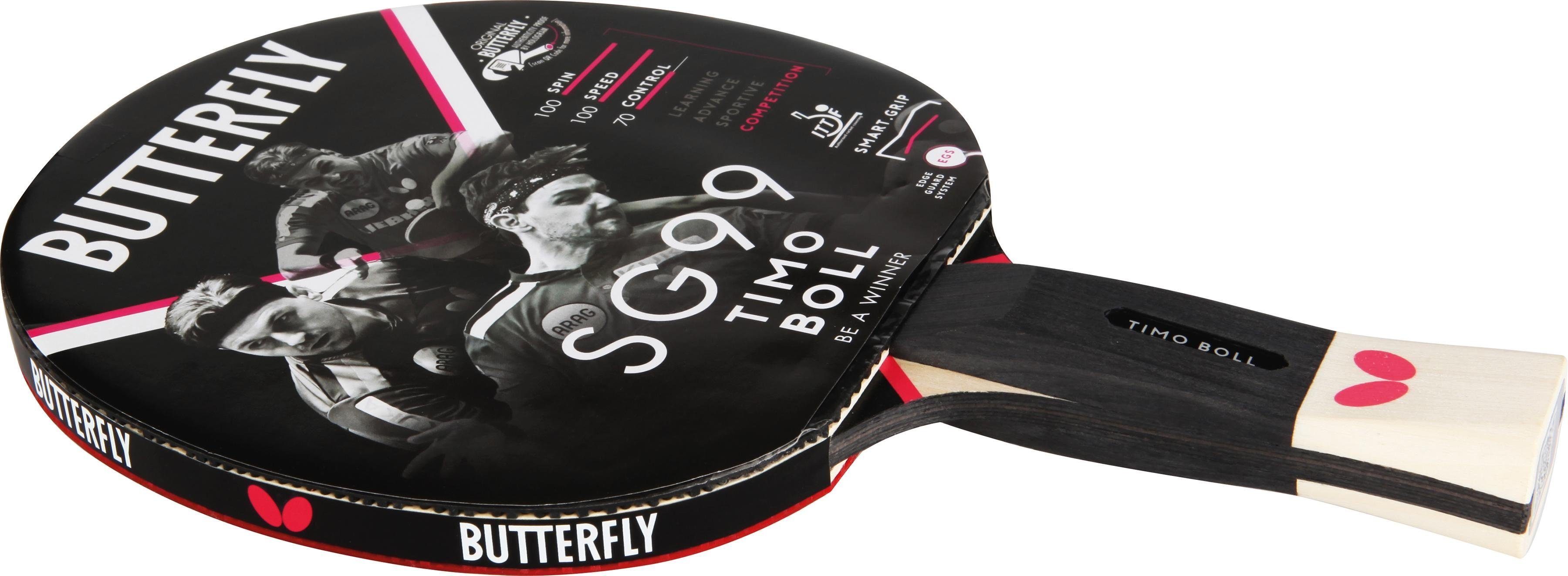 Butterfly Tischtennisschläger Timo Boll SG99, Einzigartige Grifftechnologie "smart.grip"