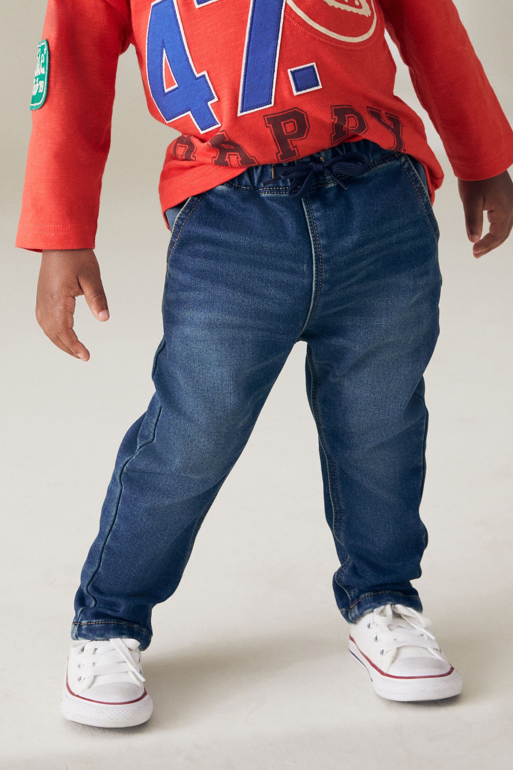 Next Schlupfjeans Superweiche Jeans mit Stretch zum Hineinschlüpfen (1-tlg)