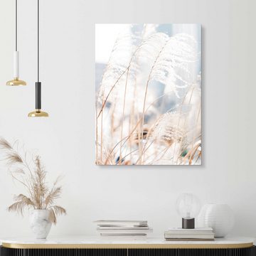 Posterlounge Acrylglasbild Editors Choice, Zarte Gräser im Wind, Badezimmer Boho Fotografie