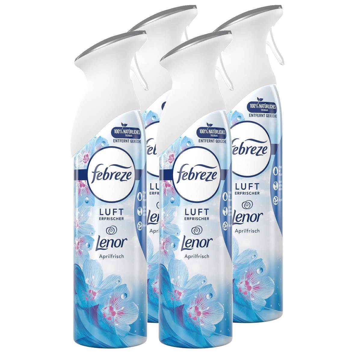 Febreze Raumduft Febreze Lufterfrischer Lenor Aprilfrisch 300ml - Raumduft (4er Pack)