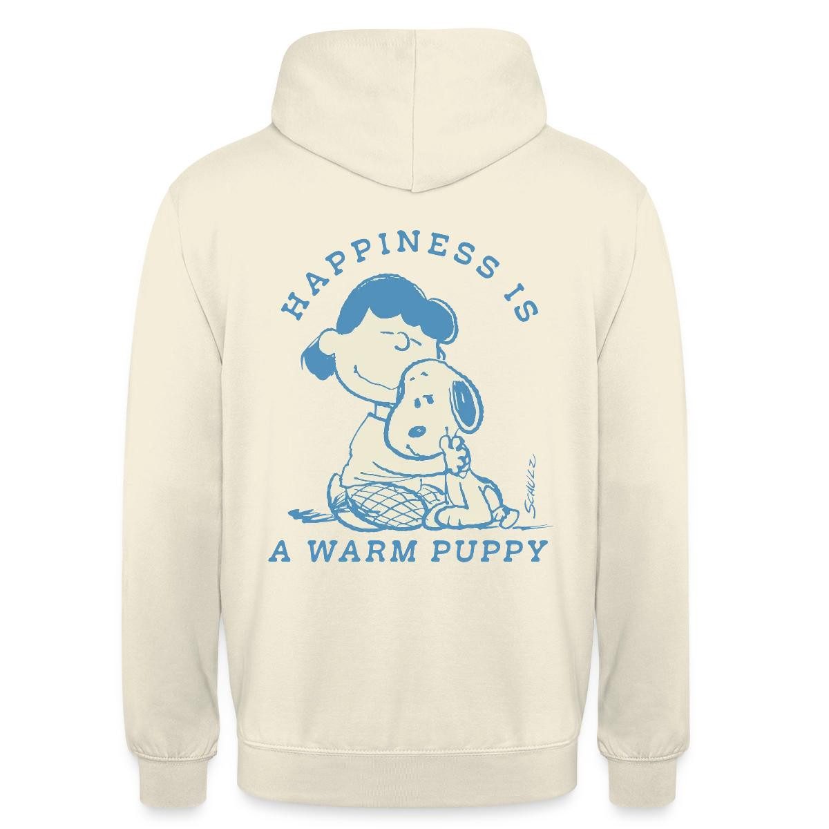 Spreadshirt Hoodie Peanuts Happiness Is A Warm Puppy Snoopy Und Lucy Unisex Hoodie (1-tlg)
