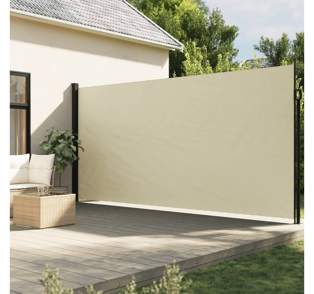 Thumbnail - vidaXL Seitenmarkise Sichtschutz Windschutz Ausziehbar Creme 220x500 cm