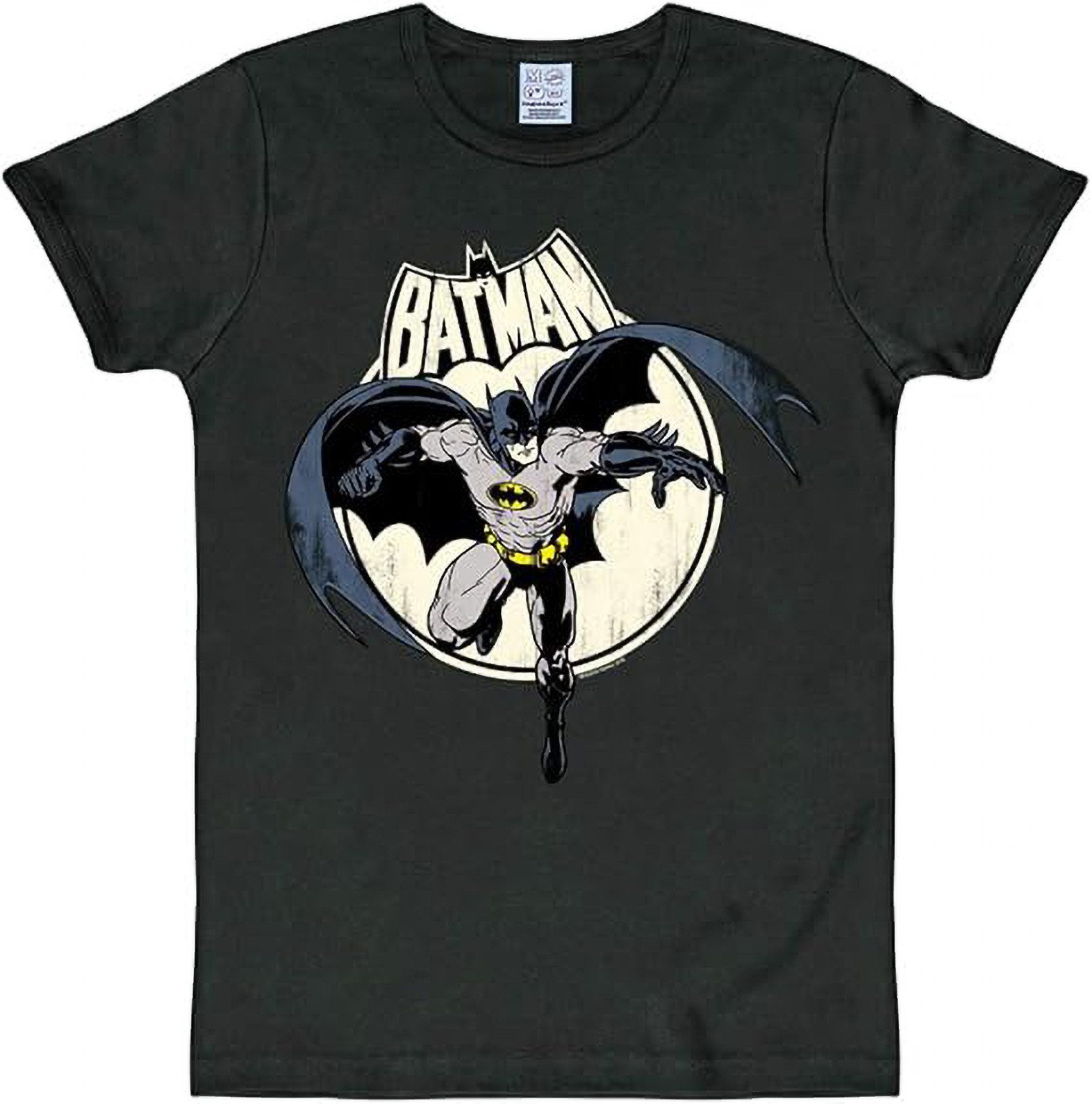 LOGOSHIRT Print-Shirt Batman Full Moon T-Shirt Original Design aus dem DC Comics Universum