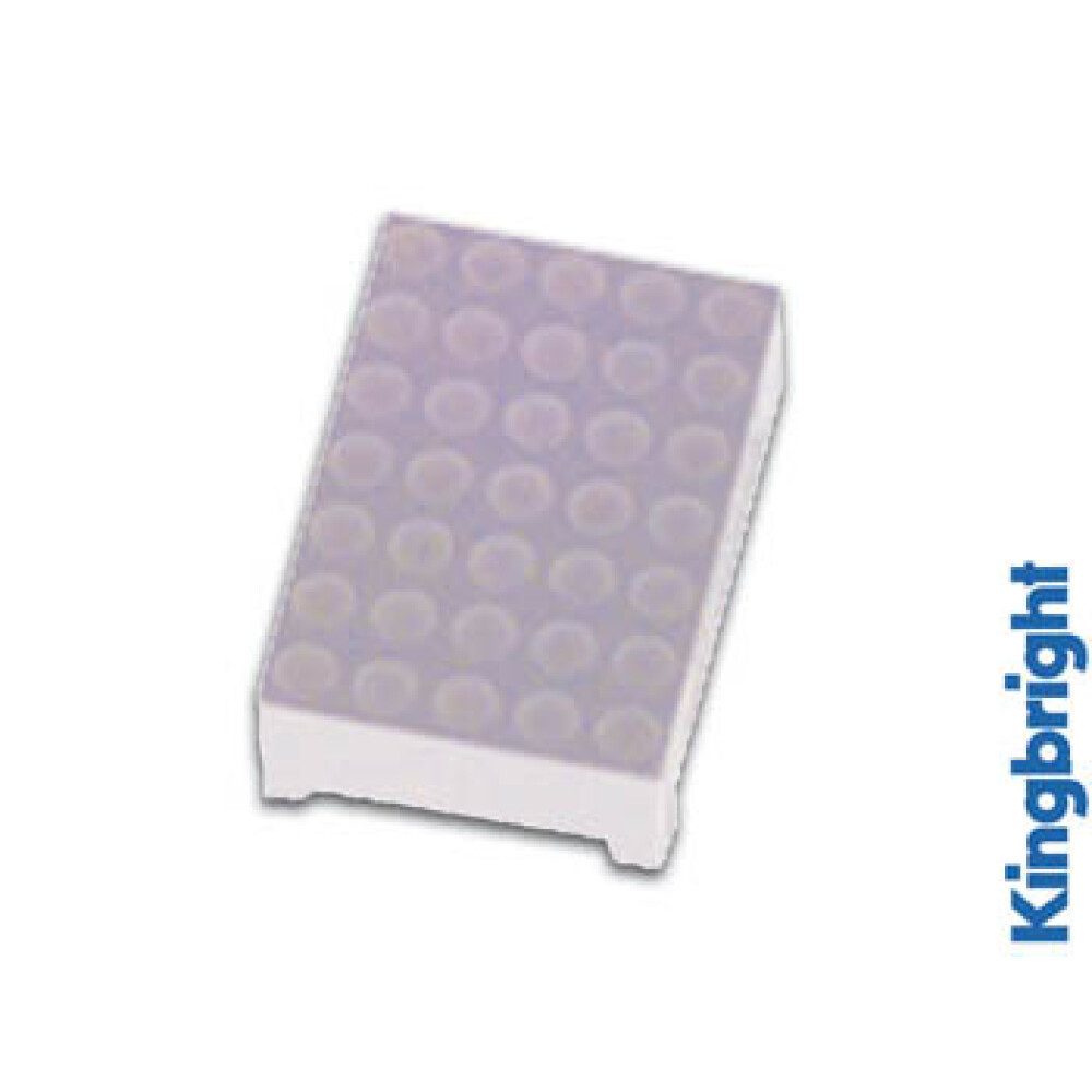 Kingbright Hinweisschild 18mm DOT MATRIX DISPLAY GEMEINSAME KATHODE ROT, (1 St)