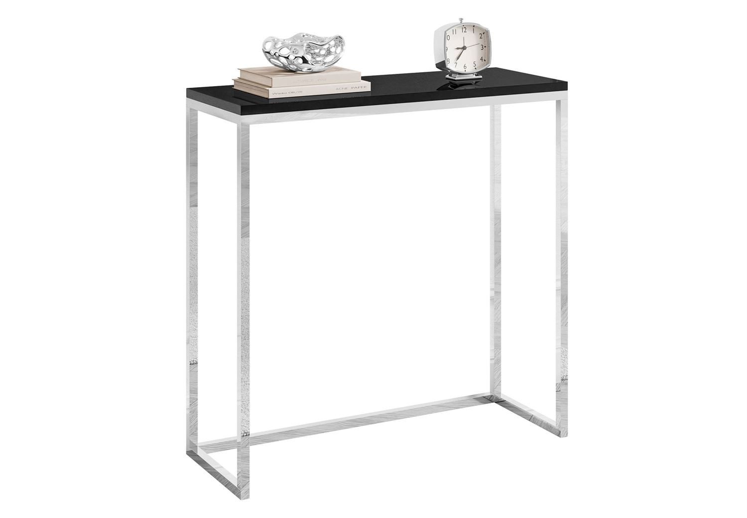 Lookway Konsolentisch MODERN II HOCHGLANZ CHROM 80/100 cm (1x Konsole), Breite 80/100 cm, Höhe: 80 cm, Tiefe: 30 cm