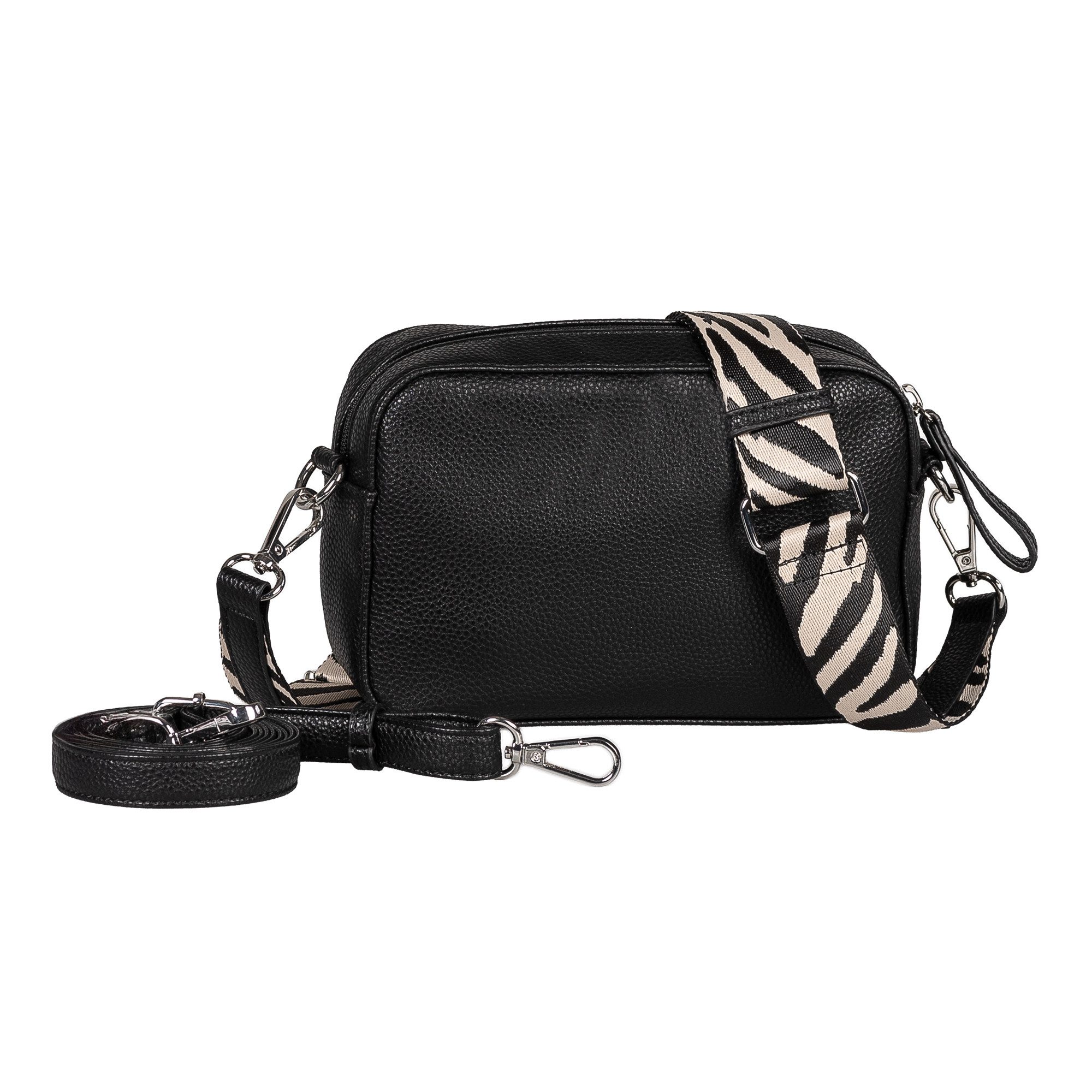 Gabor Handtasche Silena, Damen Umhängetasche, Schultertasche mit stylischem Gurtband