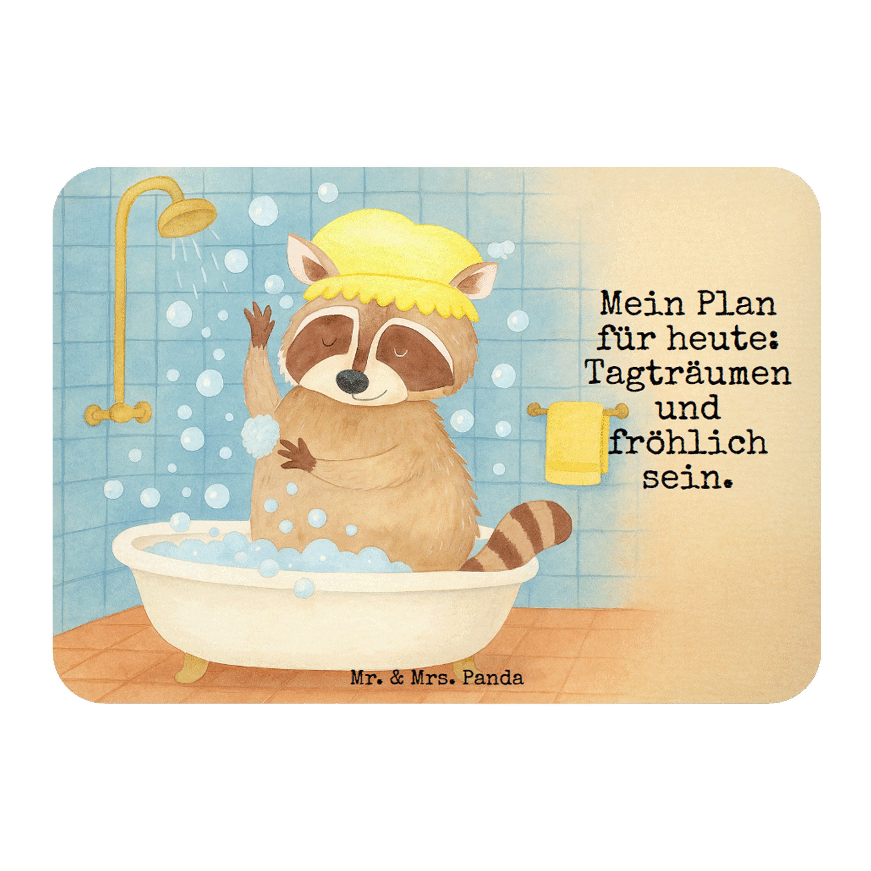 Mr. & Mrs. Panda Magnet Waschbär Design, magnet, Weiß, magnet, Fröhlich, Plan, Notizhalter, h (Packung), Geschenk whiteboardmagnet Plan