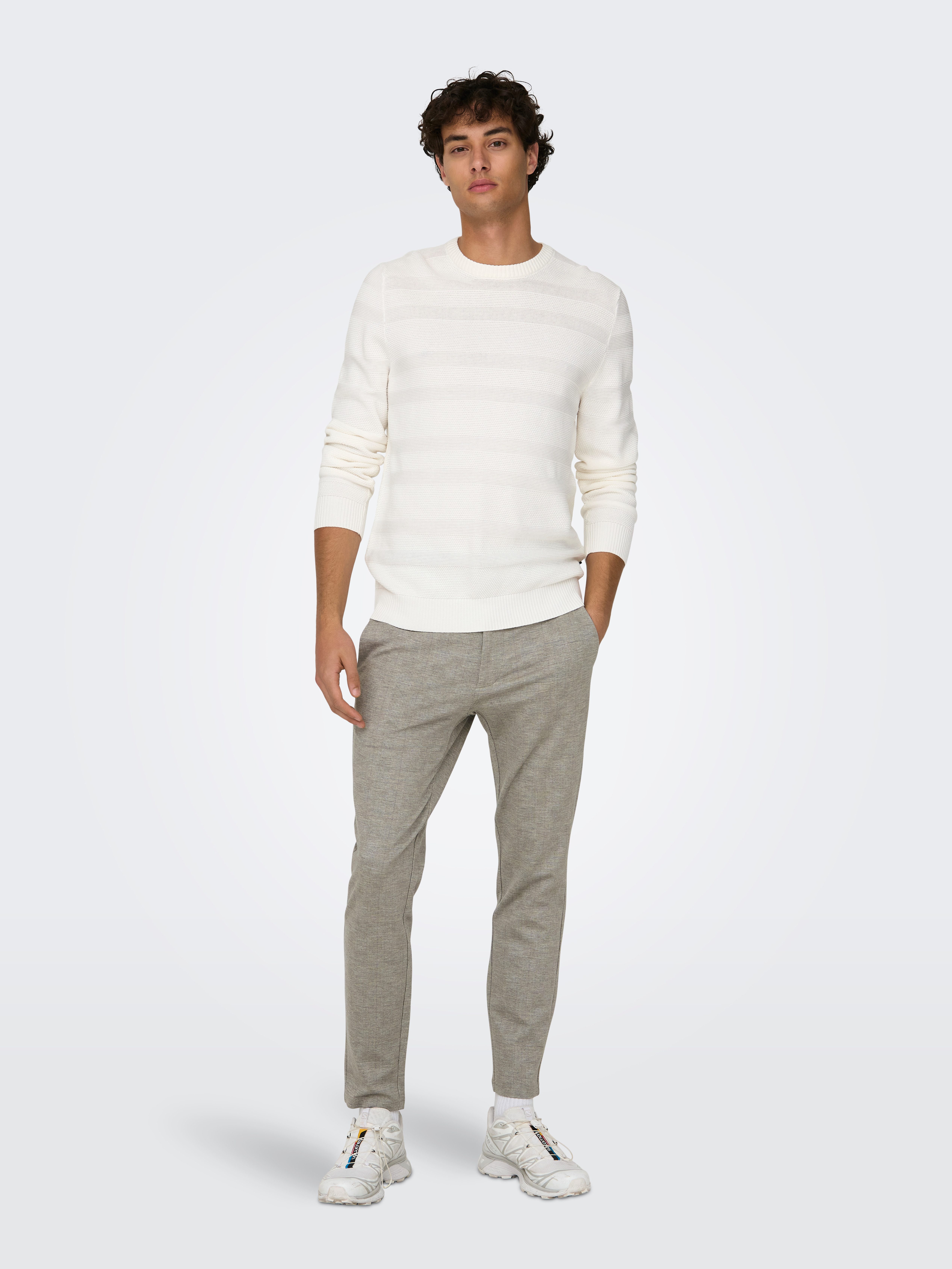 ONLY & SONS Chinohose ONSMARK SLIM CHECK 020919 PANT NOOS