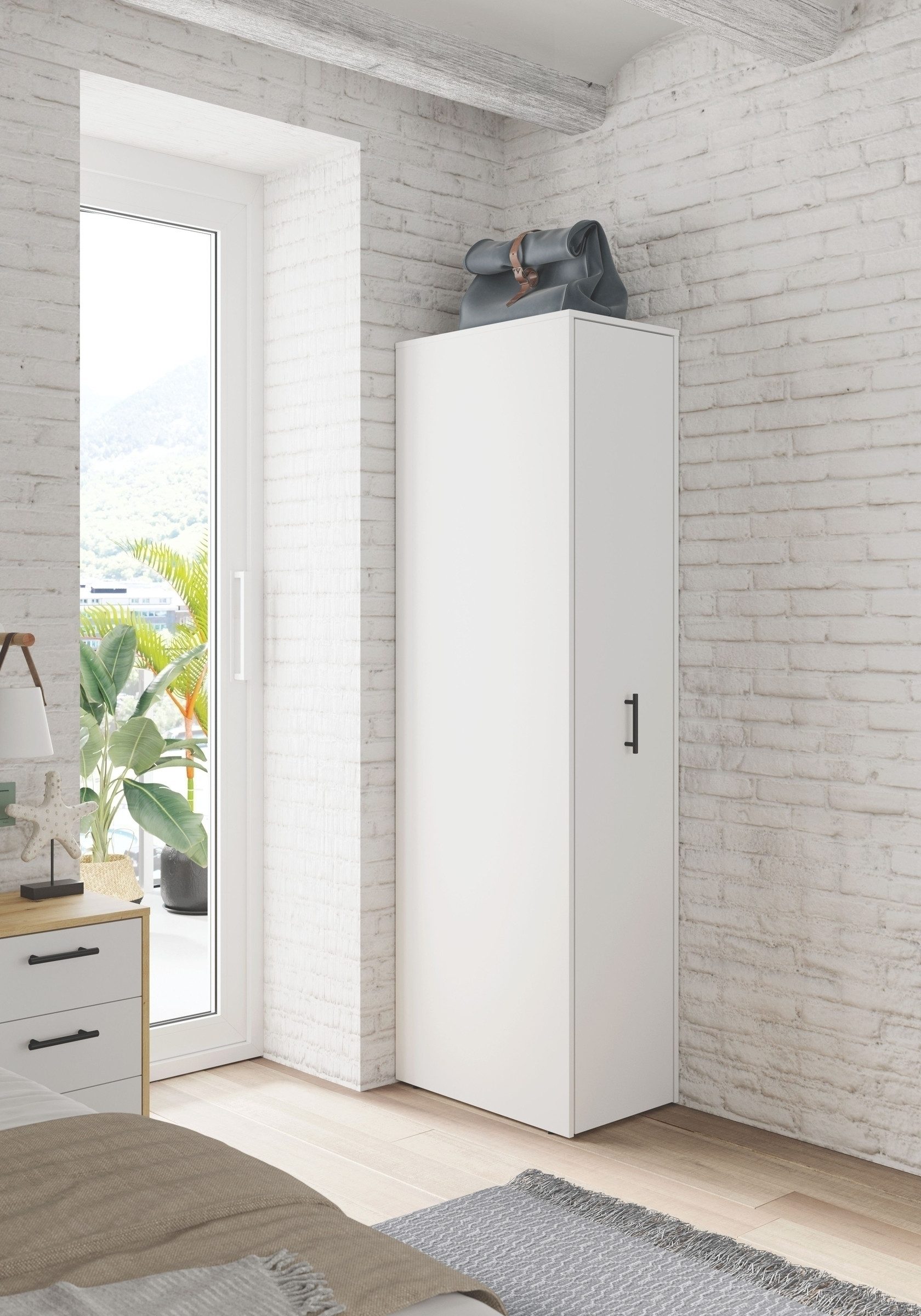 freiraum Schuhschrank Laundry in Artik Weiß - 37x183x60 (BxHxT)