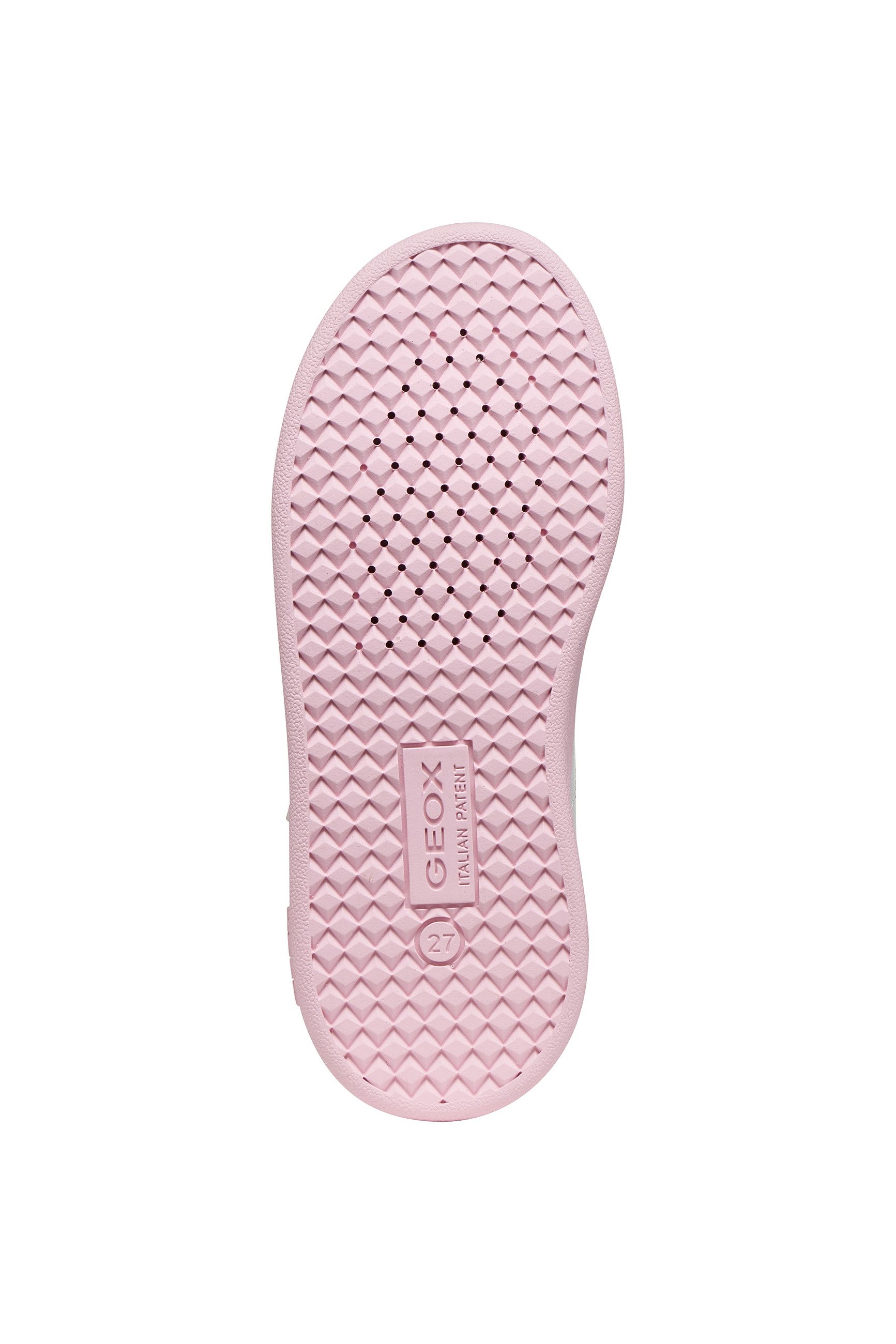 Geox J ECLYPER GIRL Sneaker Slipper mit Kontrastbesatz, Größenschablone zum Download