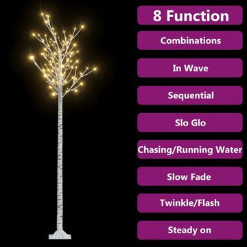 vidaXL Künstlicher Weihnachtsbaum Weihnachtsbaum 200 LEDs 2,2 m Warmweiß Weide Indoor Outdoor