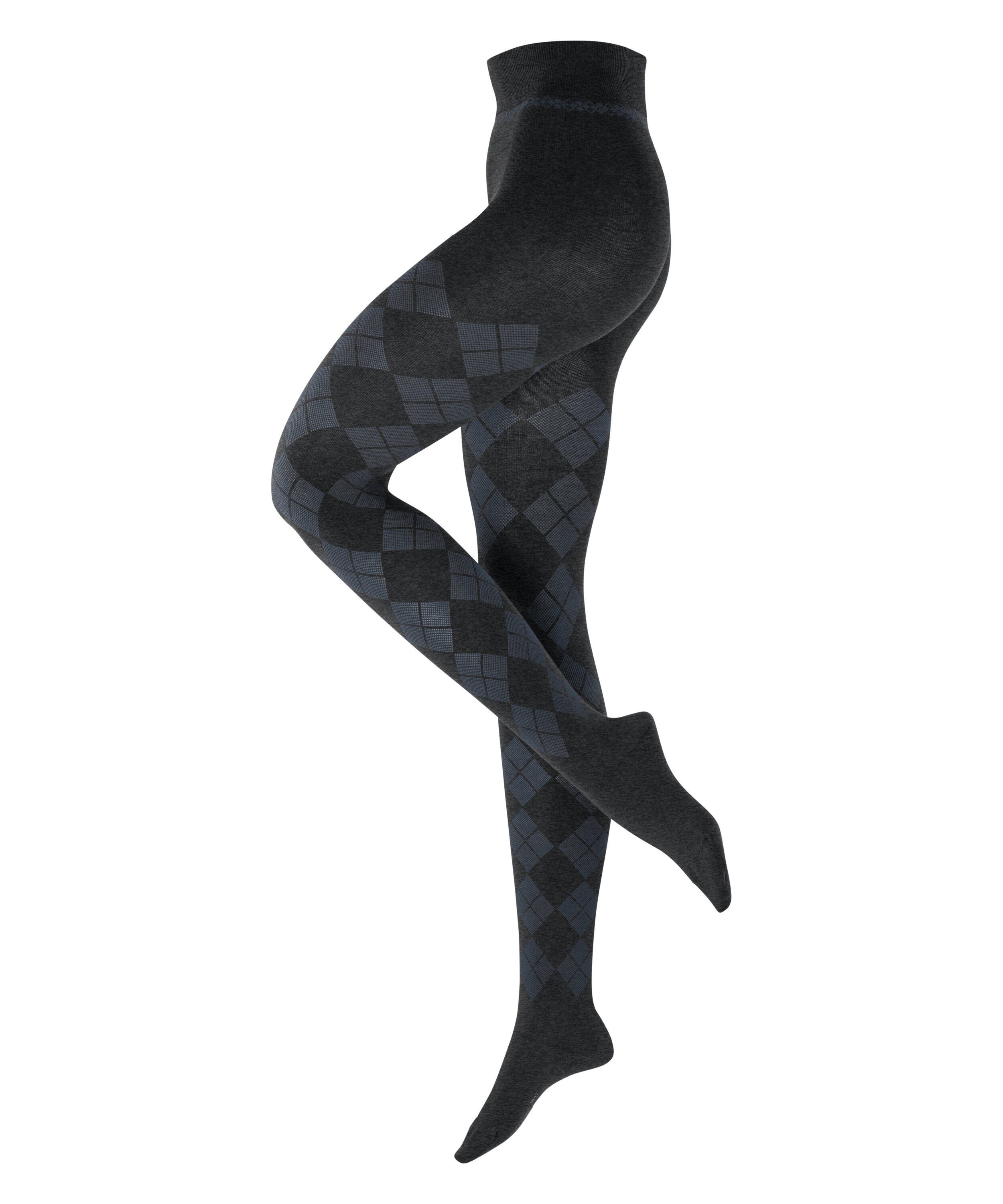 Burlington Strickstrumpfhose Elegant Essence (1 St) mit Argyle-Muster günstig online kaufen