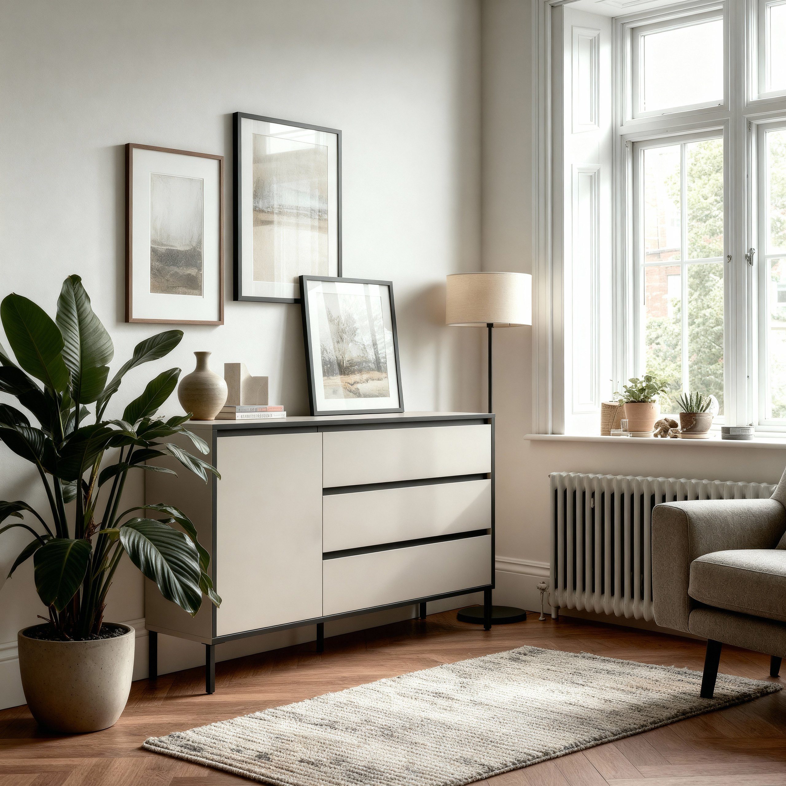 Newroom Sideboard Kasmir, Kommode Kaschmir Elegant Sideboard Highboard Wohn günstig online kaufen