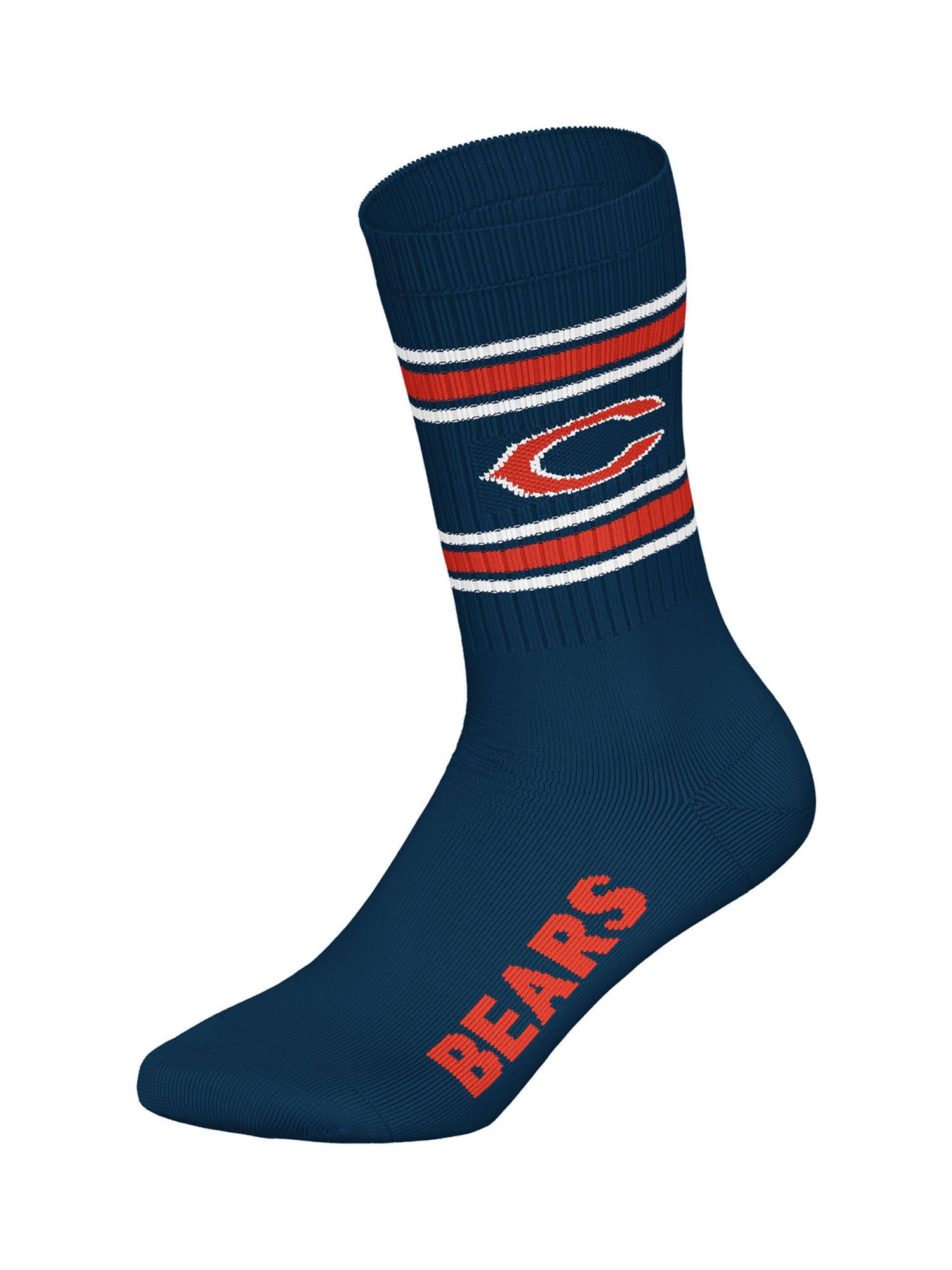 HUDDLE Freizeitsocken Chicago Bears Crew (6-Paar) Casual Socken, Alltagssocken, Bequeme Socken