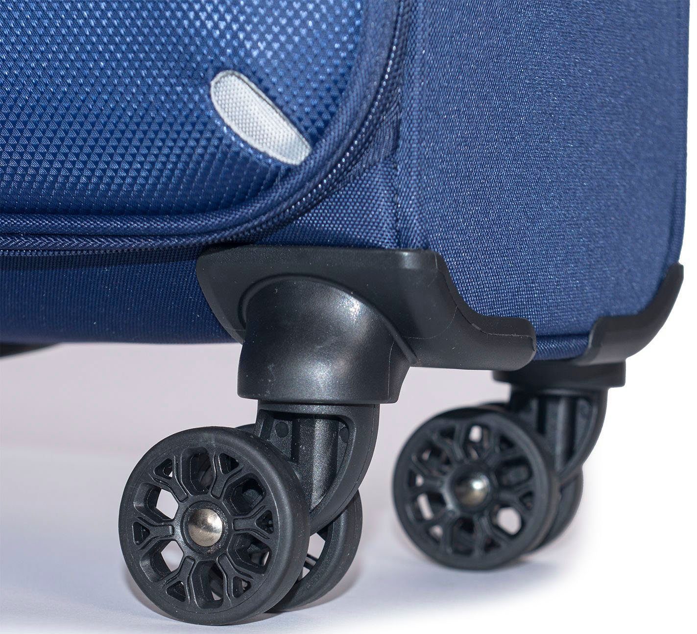 36 S, Stratic navy, Strong Rollen 4 Weichgepäck-Trolley Navy