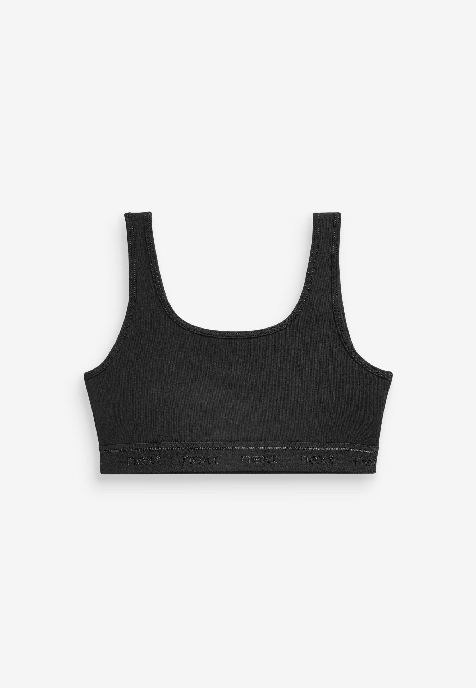 Next (3-tlg) im Crop-Top Kurztops 3er-Pack Black