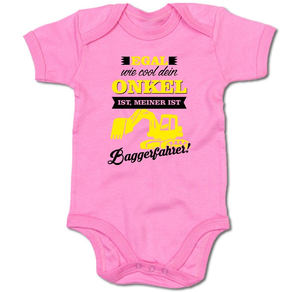 Ggraphics Kurzarmbody Baby Body Egal wie cool dein Onkel ist, meiner