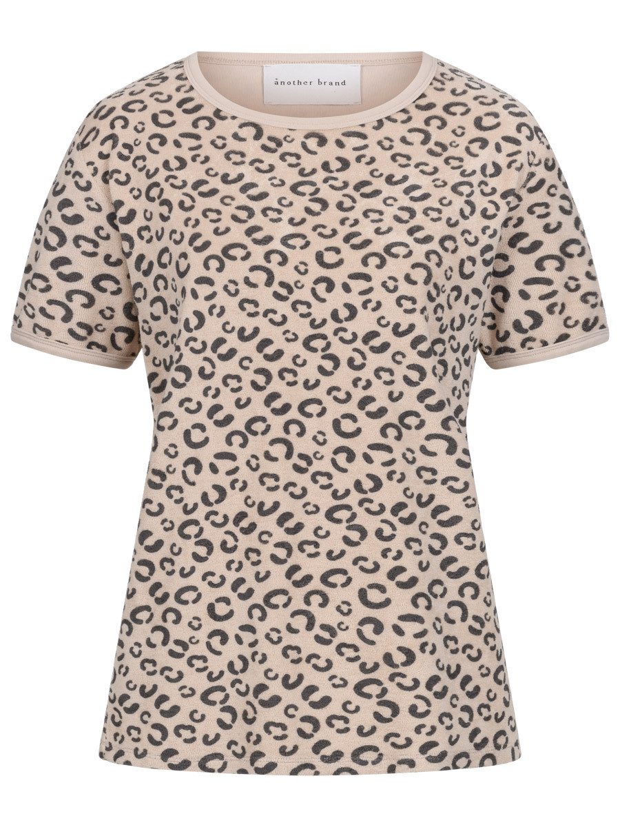 another brand Kurzarmshirt Frottée Leoprint