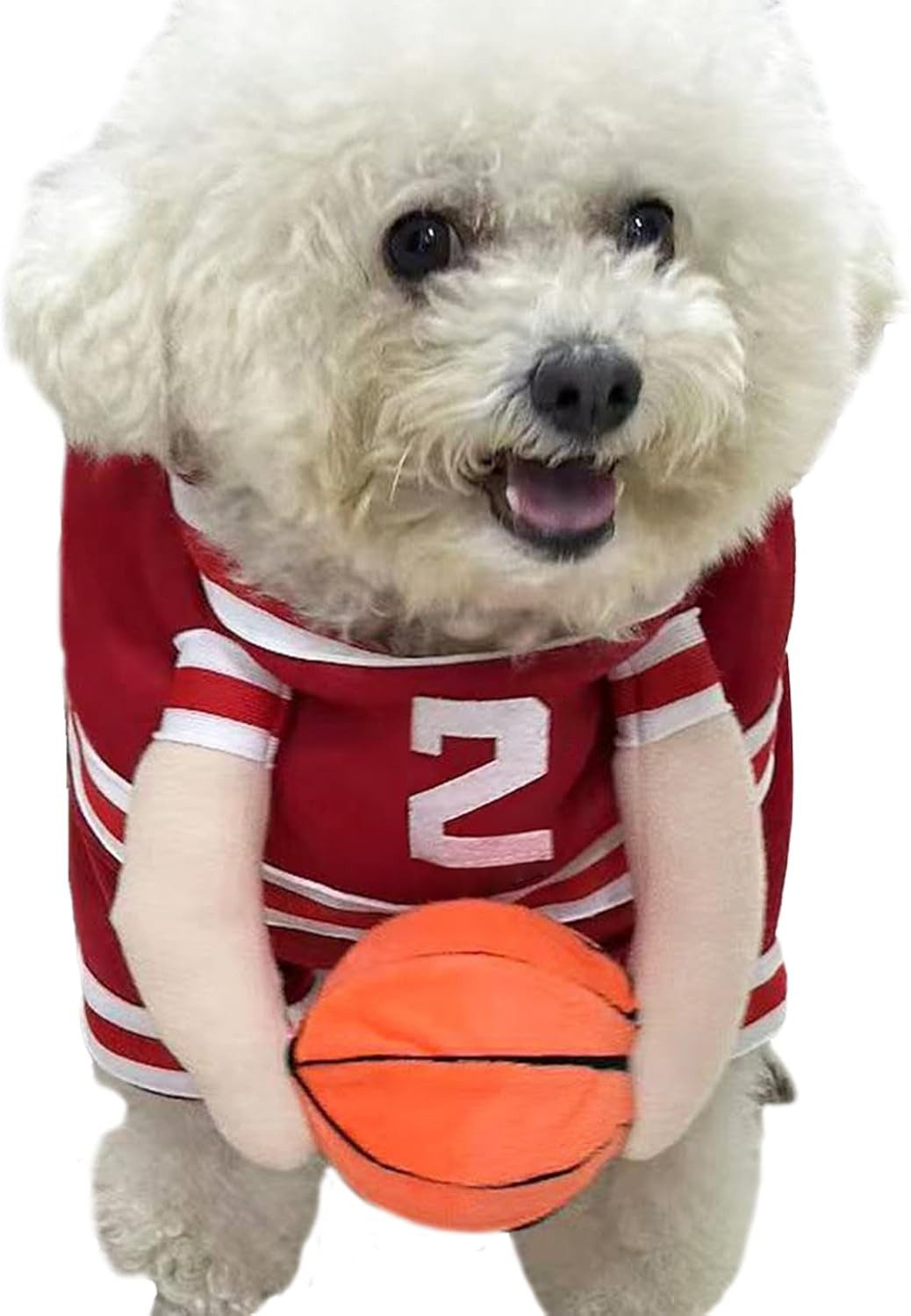 FELIXLEO Geflügeltränke Lustiges Hunde Kostüm im Basketball Design aus Sportstoff für Tiere