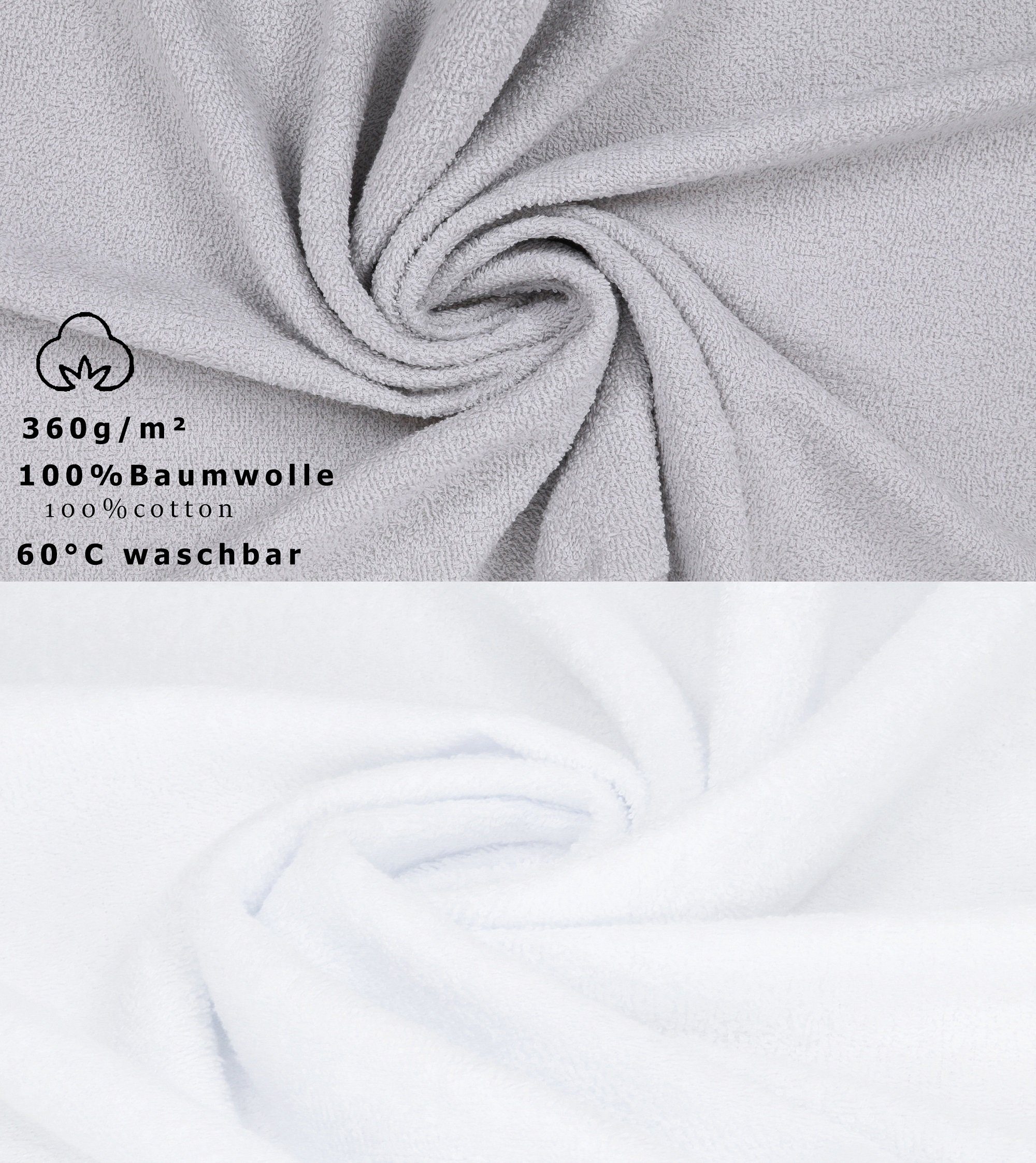 100 silbergrau-weiß, Berlin Betz 200 x XXL 100% cm Baumwolle groß Stück Badetuch 2