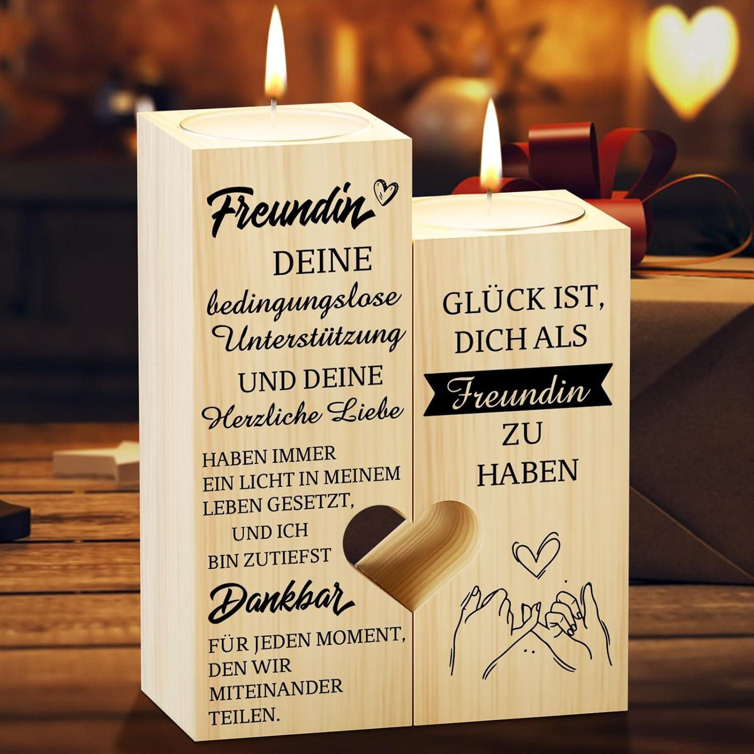 LuxusKollektion Kerzenständer Herzförmiger Kerzenständer Freundschaftsgesch günstig online kaufen