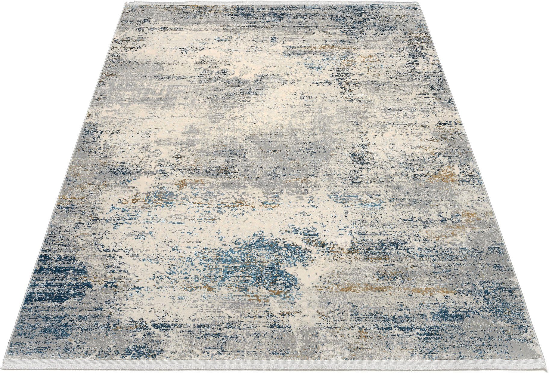 OCI DIE TEPPICHMARKE Teppich ELEMENTS VITA, rechteckig, Höhe: 8 mm, Kurzflor, dezenter Glanz, Viskose, Wohnzimmer