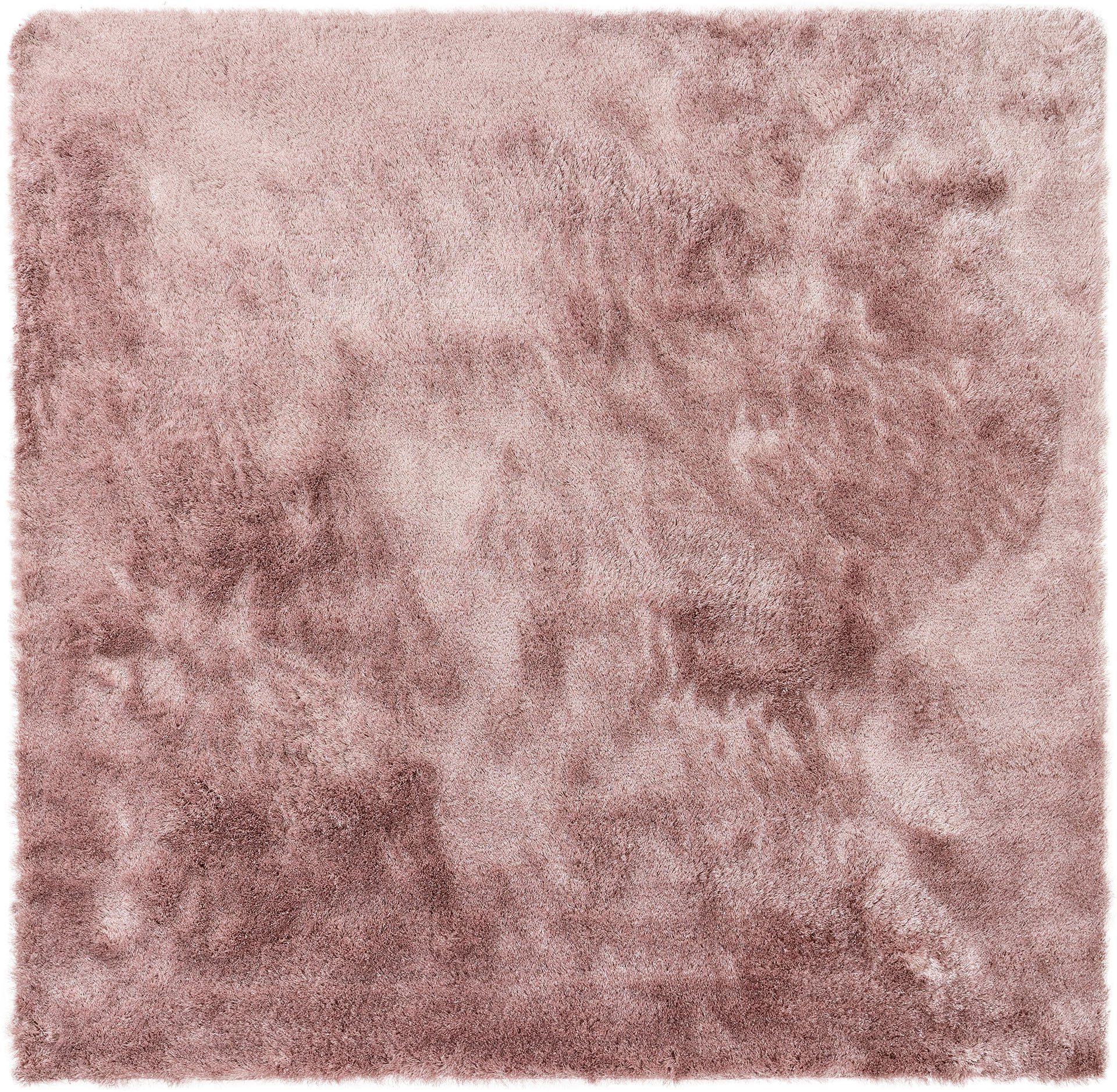 benuta Teppich Whisper, quadratisch, Höhe: 31 mm, Hochflorteppich Wohnzimmer, Schlafzimmer, Esszimmer, Flur, Weich