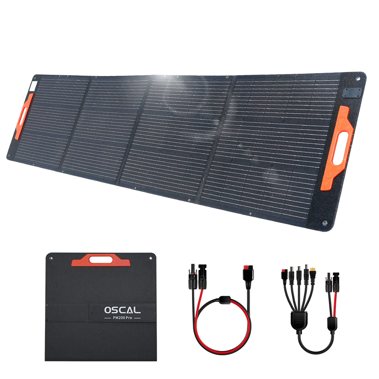 OSCAL Balkonkraftwerk OSCAL PM200 Pro Faltbares Solarpanel 200W Balkonkraftwerk 200W