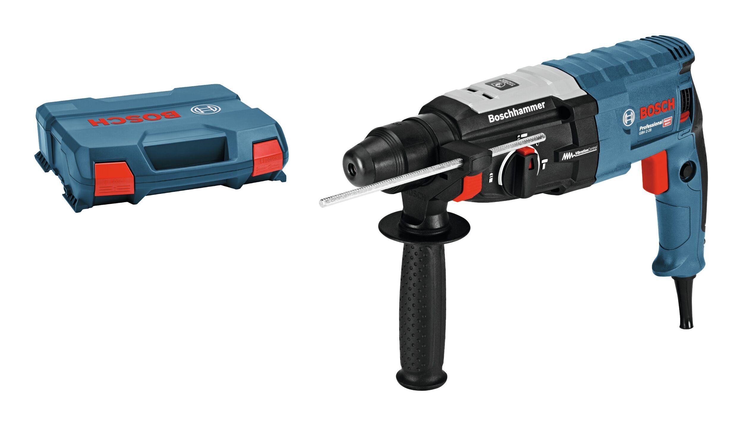 Bosch Professional Bohrhammer GBH 2-28, 230 V, max. 900 U/min, Mit SDS plus - im L-Case