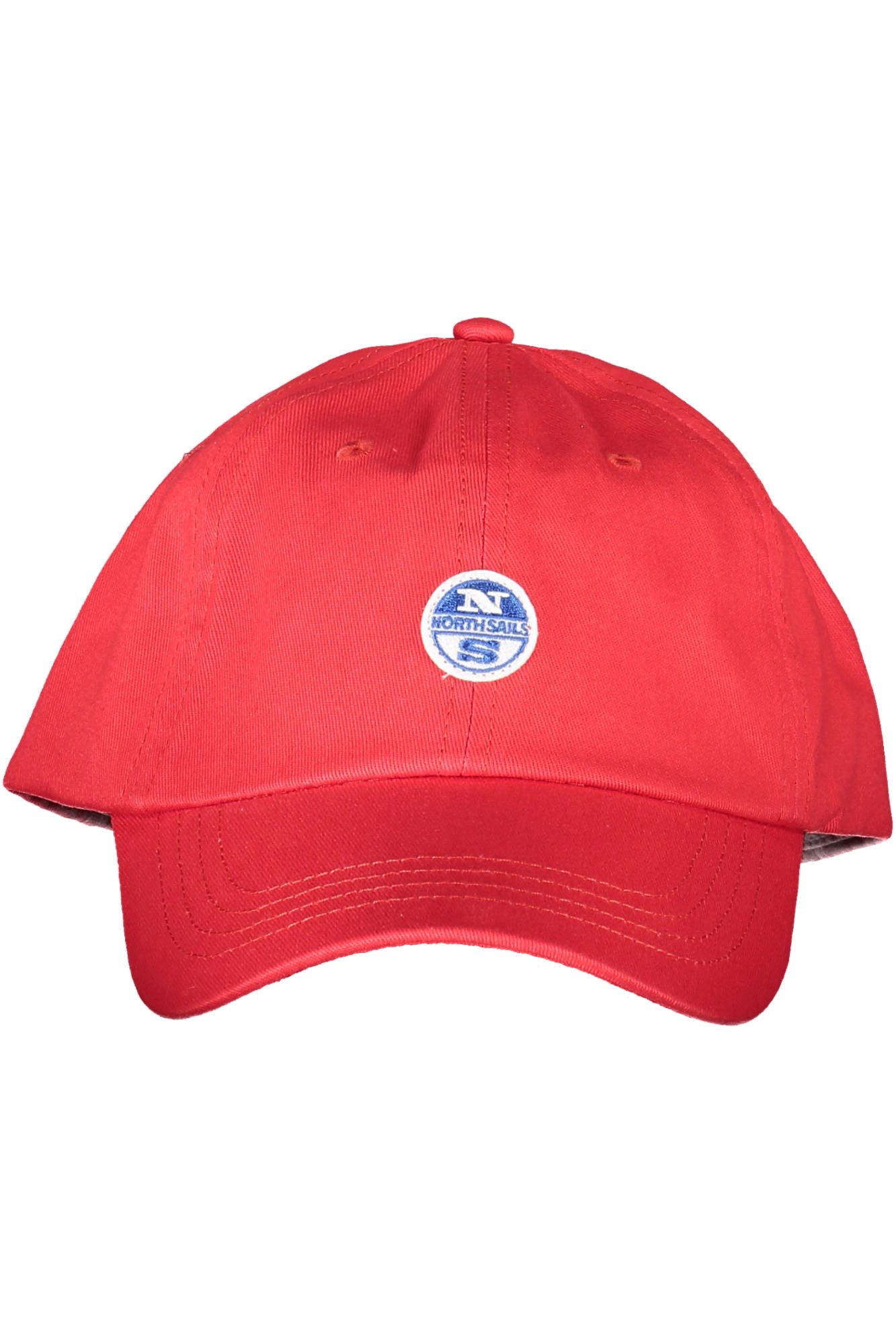 North Sails Strickmütze Stylische rote Herrenkappe mit Schirm und Logo-Applikation