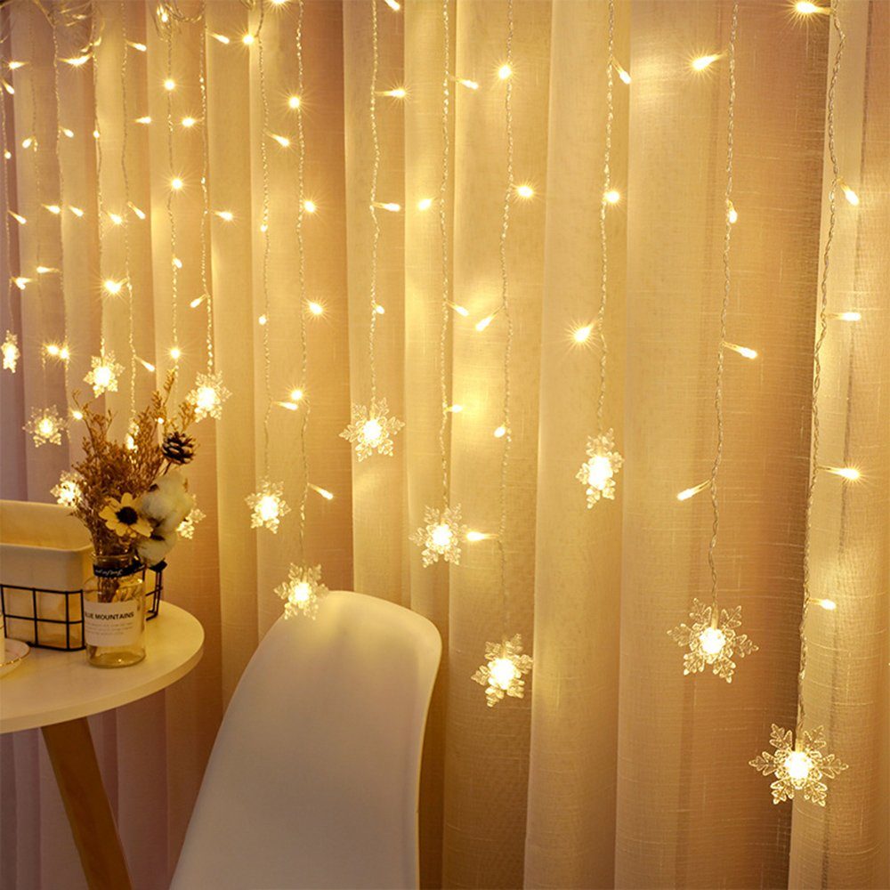 Merry 2024 Lichternetz LED Lichterkette Lichtervorhang,3.5M günstig online kaufen