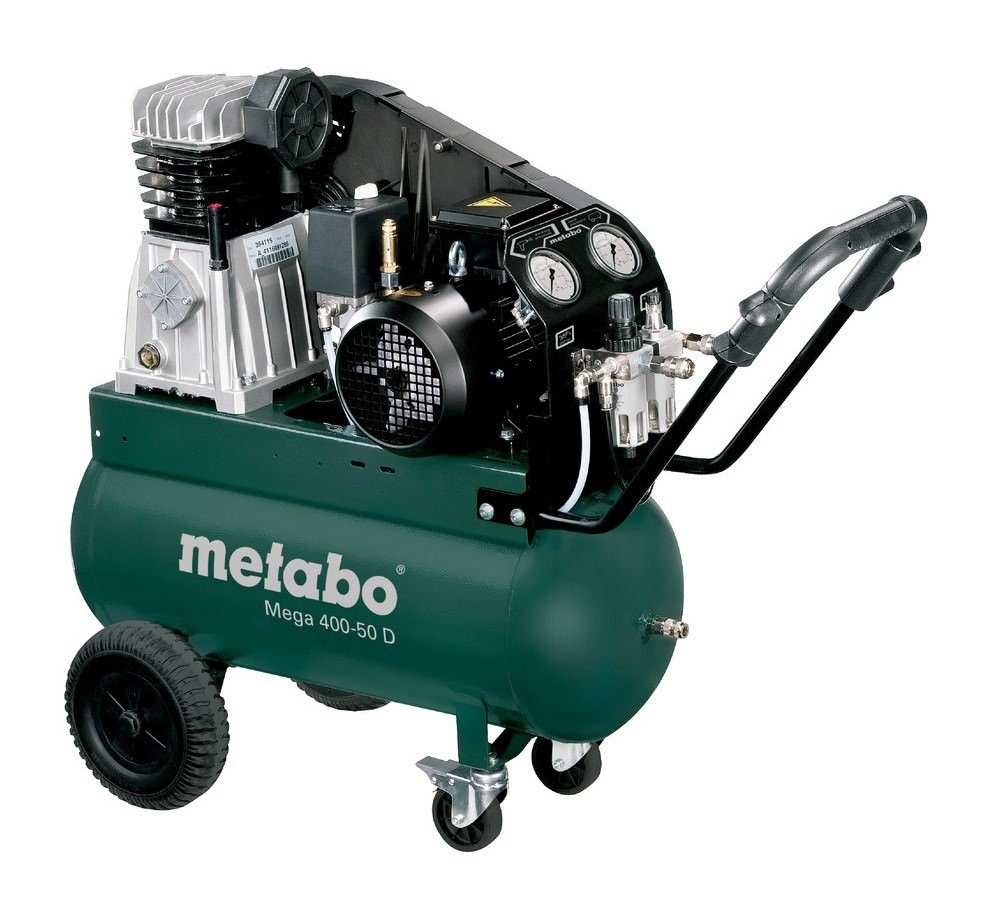 metabo Kompressor Mega 400-50 D, 2200 W, 50 l