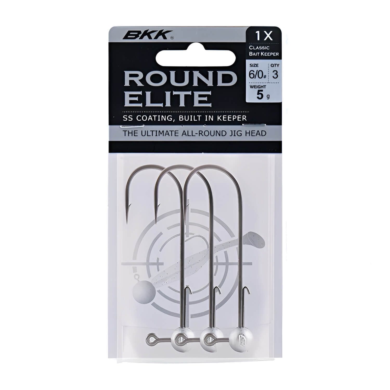 BKK Jighaken BKK Round Elite Jighaken mit Köderhalter, (3-St)