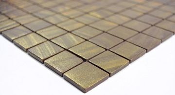 Mosani Mosaikfliesen Recycling Glasmosaik Mosaikfliesen gold matt / 10 Matten