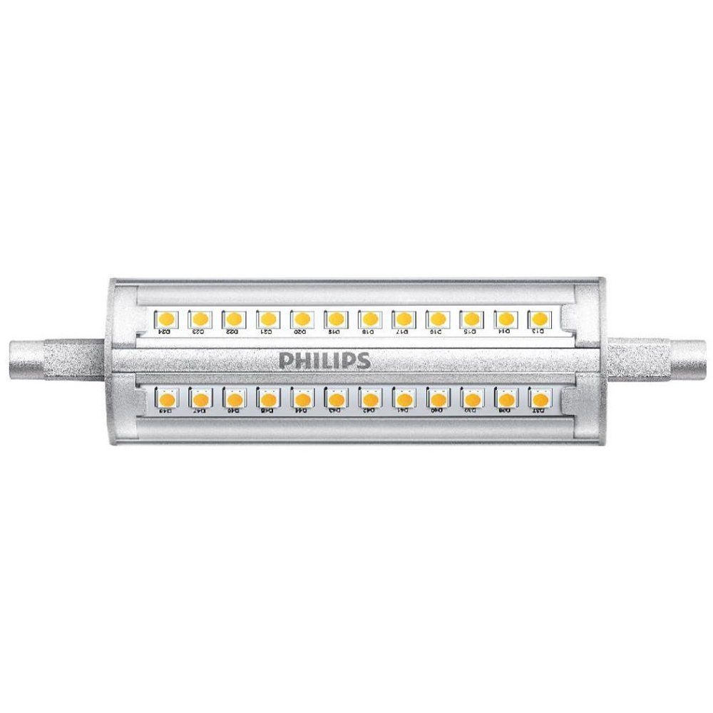 LED R7S Lampe, 10 Watt, 118mm, warmweiß, klar