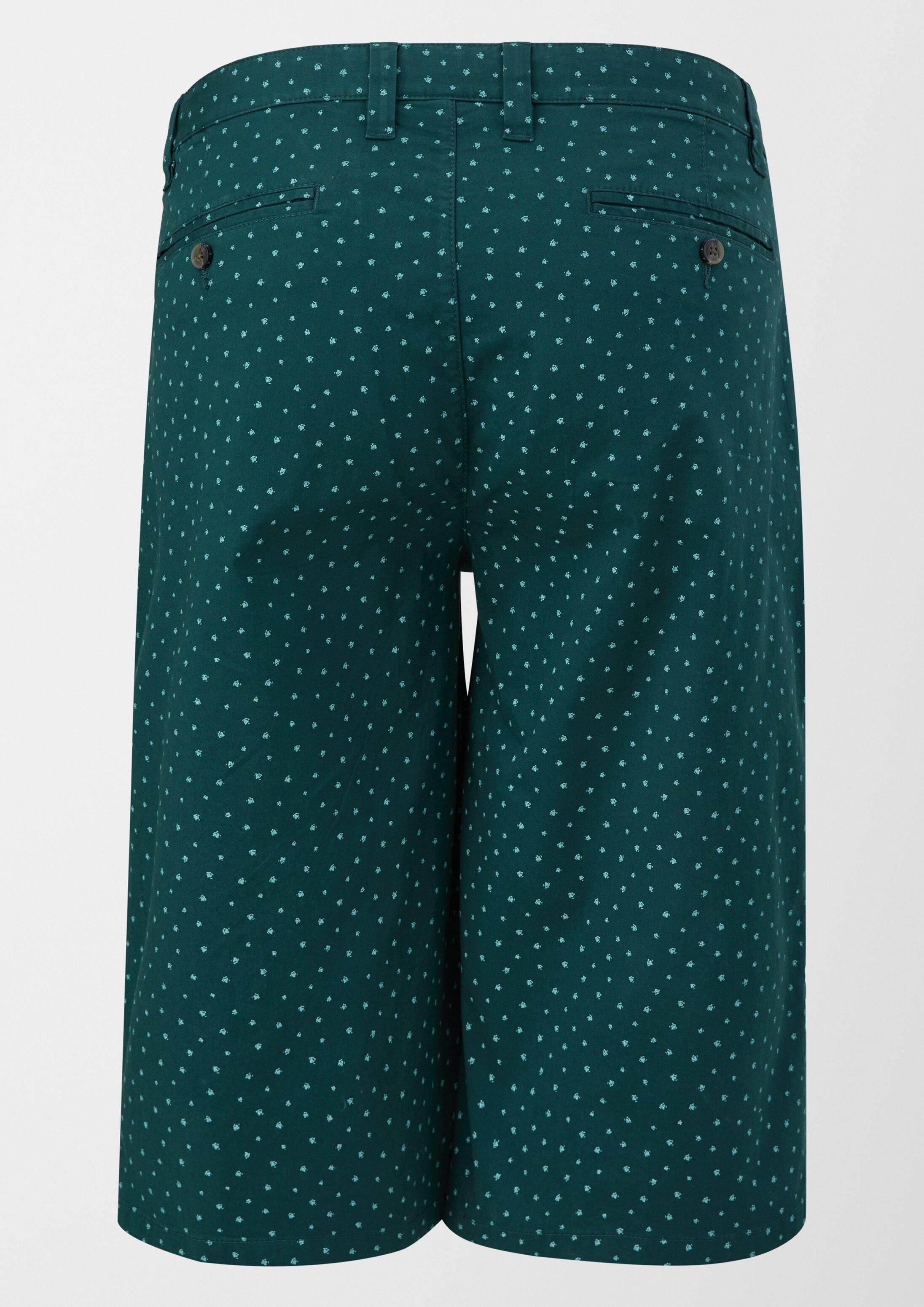 s.Oliver Shorts Hose DETROIT Slim: Bermuda mit Allover-Print
