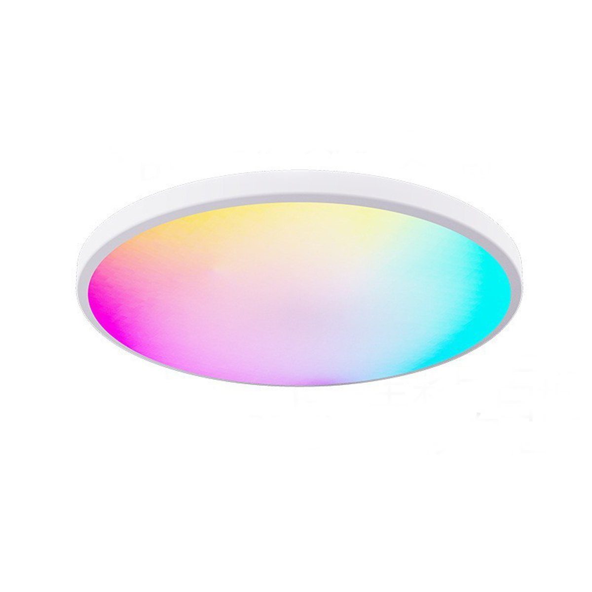 XDeer LED-Sternenhimmel 24W Led Deckenleuchte Deckenbeleuchtung Dimmbar, mit Fernbedienung Rund RGB Farbwechsel LED Deckenlampe Weiß