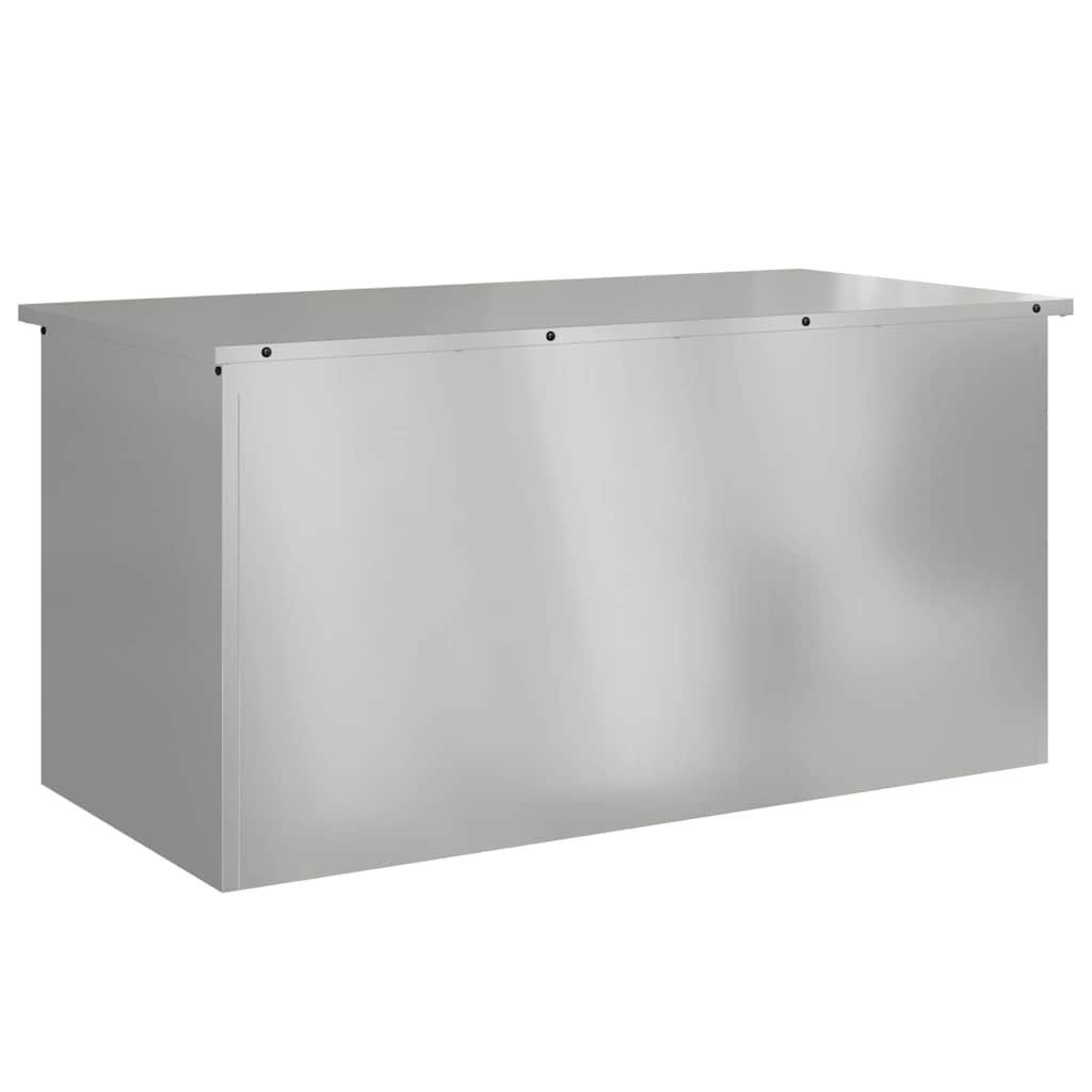 vidaXL Aufbewahrungsbox Außenlagerbox Silber 100 x günstig online kaufen