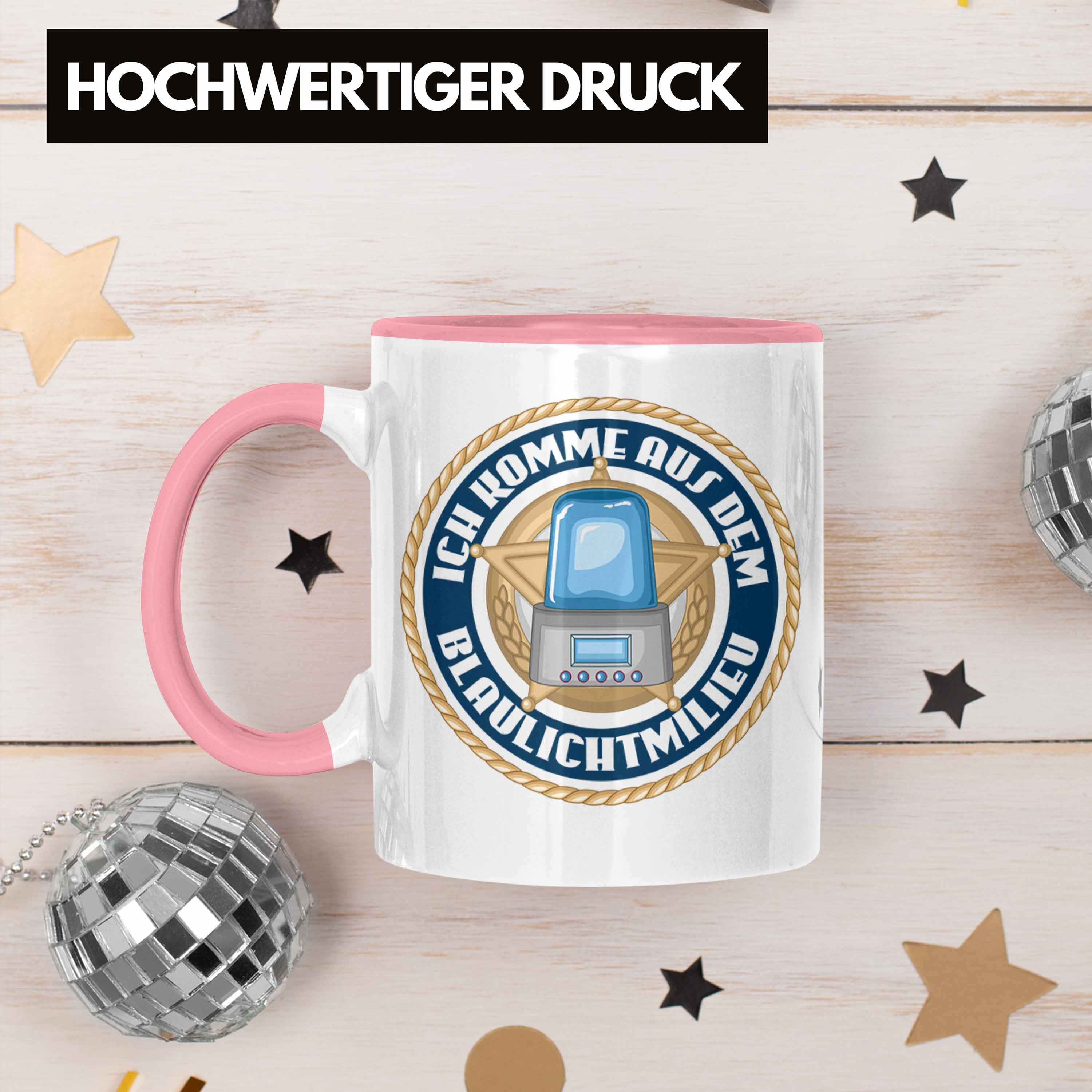 mit Tasse Spruch Männer Trendation - Rosa Trendation Geschenke Polizist Tasse Lustig Polizei Blaulichtmilieu Geschenk