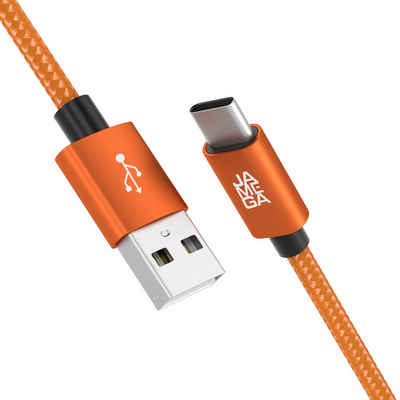 JAMEGA USB C Datenkabel SCHNELL Ladekabel für Samsung usw.- mehrere Längen USB-Kabel, USB Typ A, USB Typ C, (50 cm)
